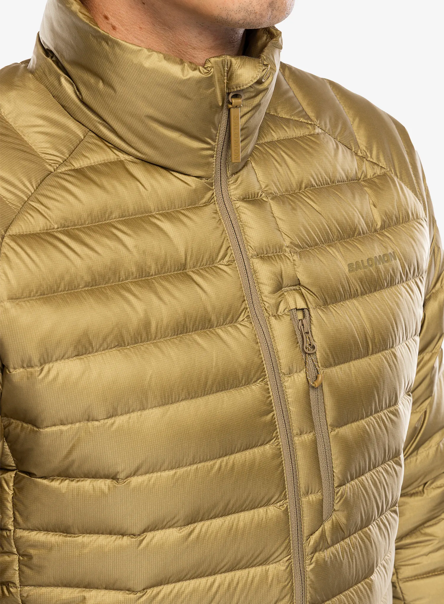 Péřová bunda Salomon Elixir Micro Down JKT - antique bronze