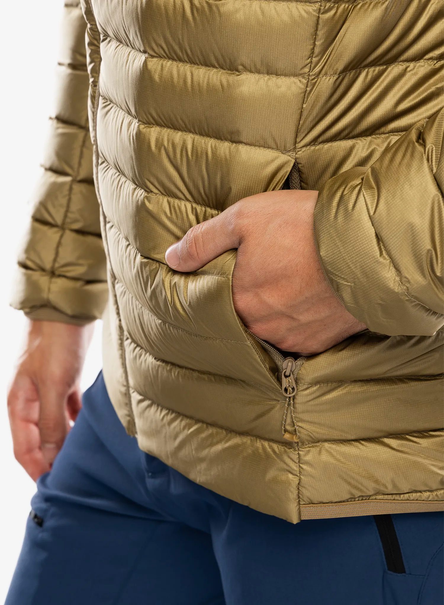 Péřová bunda Salomon Elixir Micro Down JKT - antique bronze
