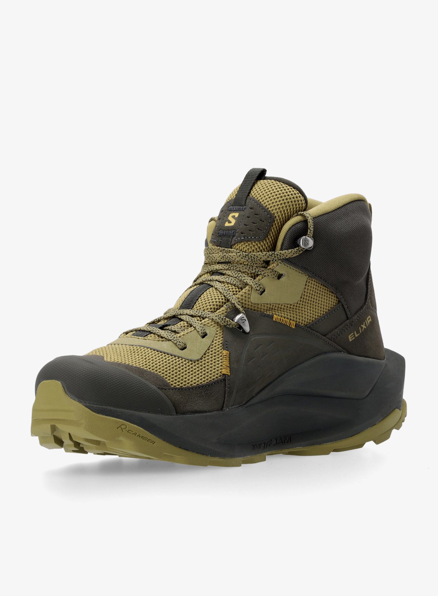 Turistické boty Salomon Elixir Mid GTX - black/herb/moss