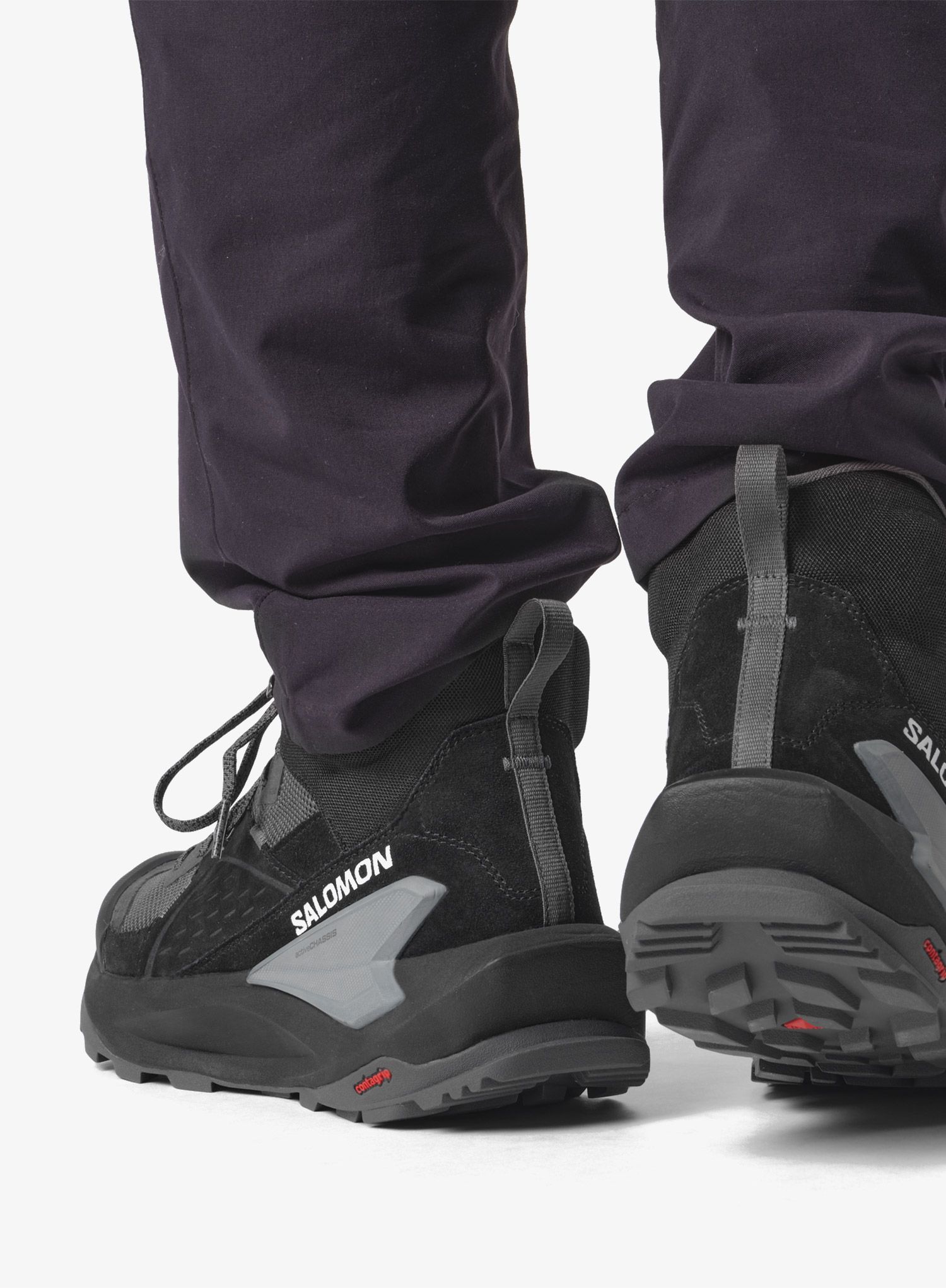 GORE TEX boty Salomon Elixir Mid GTX - black/magnet/qush