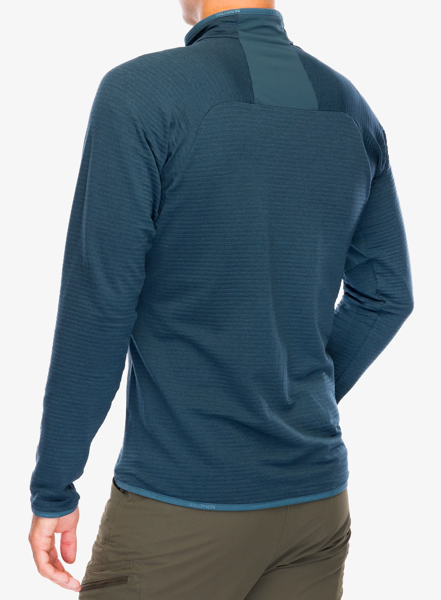 Rozepínací mikina Salomon Essential Ltwarm FZ - midnight navy