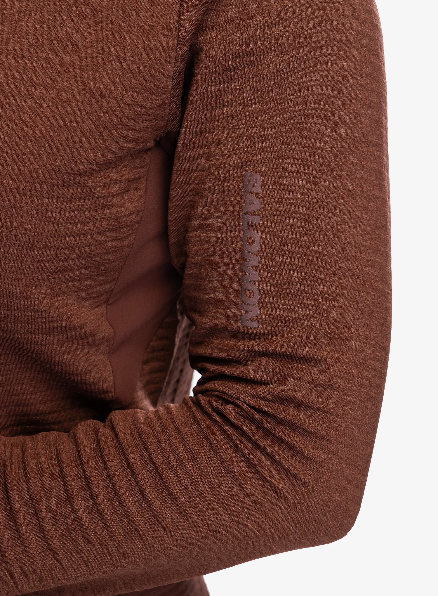 Dámská mikina na zip Salomon Essential Ltwarm FZ - rum raisin