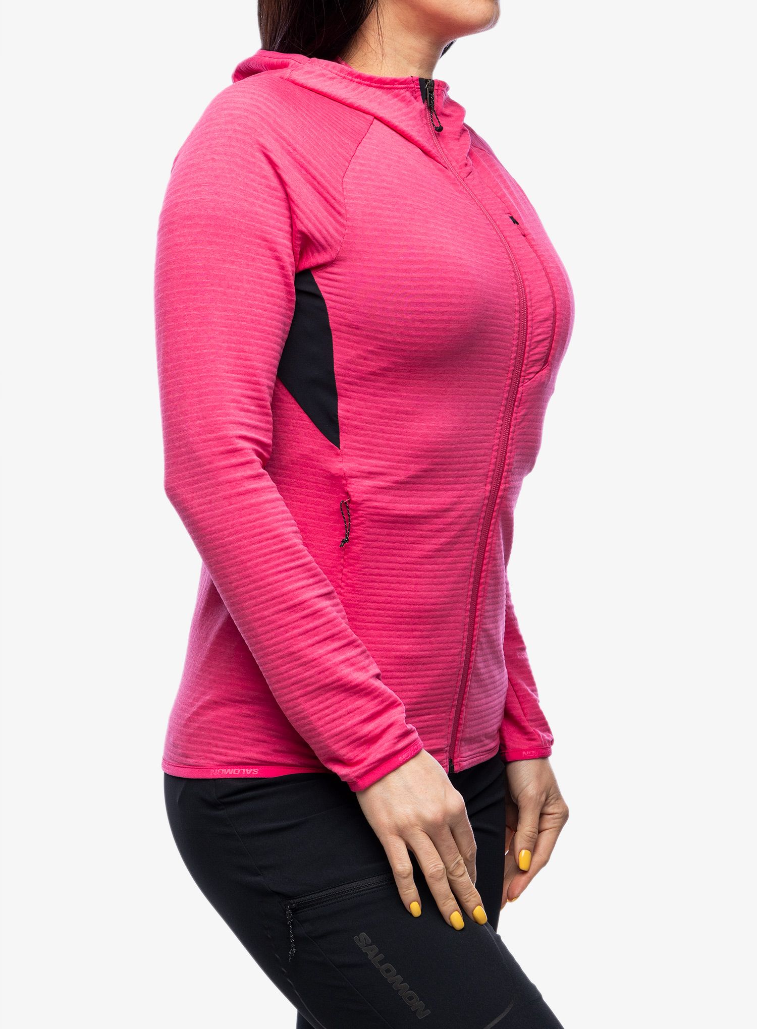 Dámská mikina na zip Salomon Essential Ltwarm FZ HD - beetroot purple