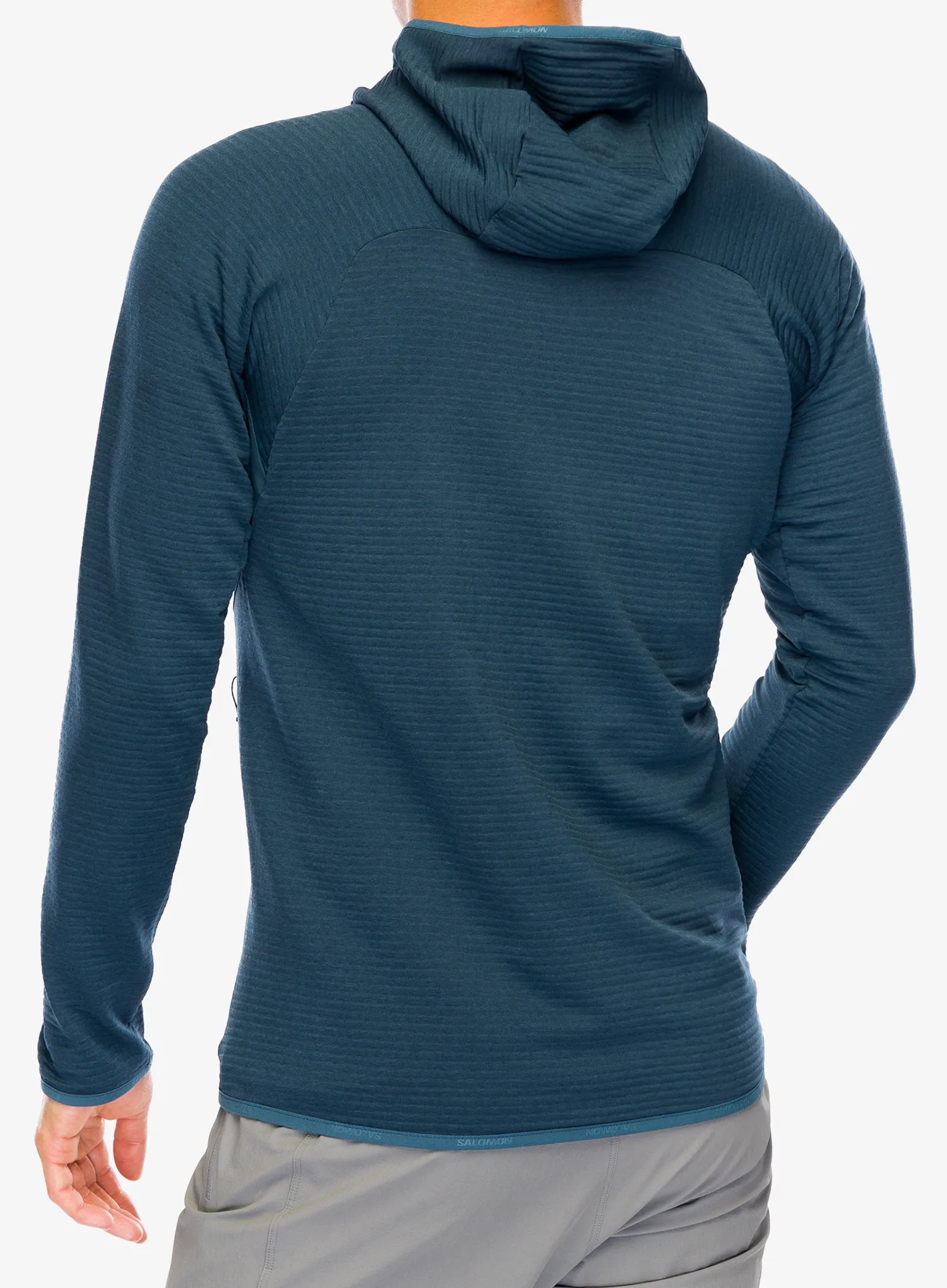 Mikina s kapucí Salomon Essential Ltwarm HD - midnight navy