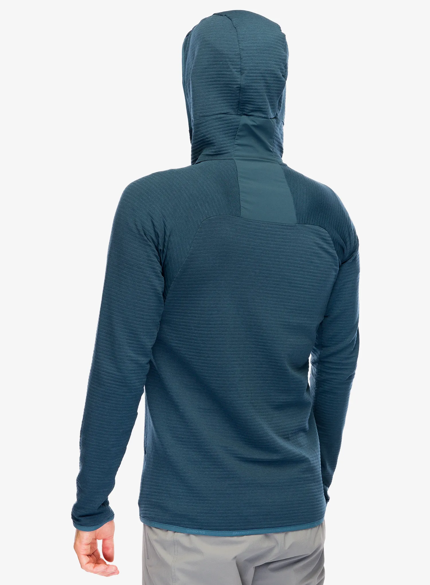 Mikina s kapucí Salomon Essential Ltwarm HD - midnight navy