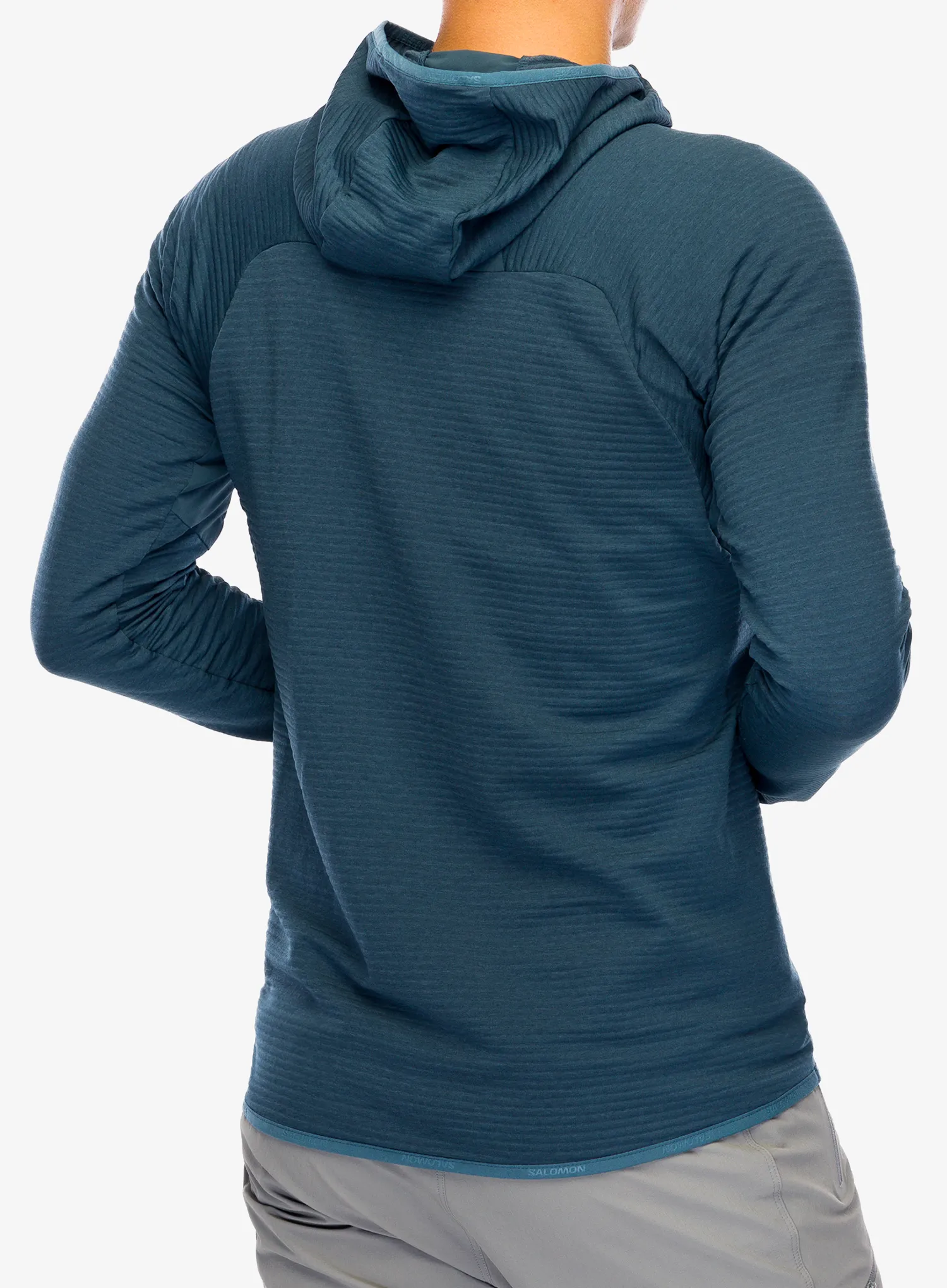 Mikina s kapucí Salomon Essential Ltwarm HD - midnight navy
