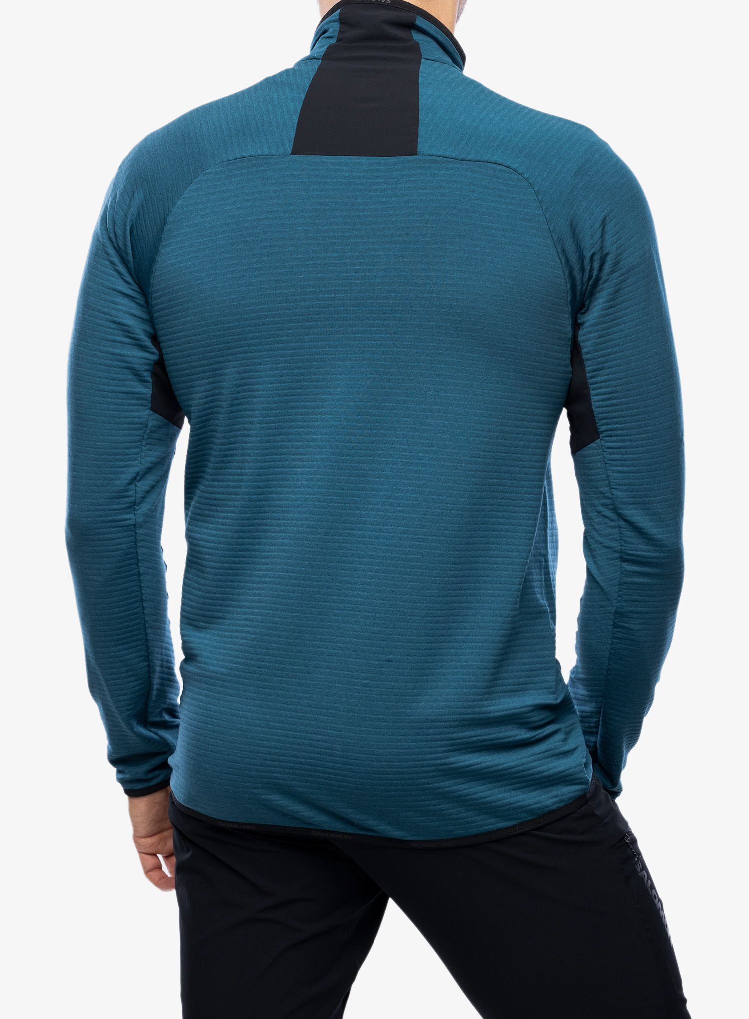 Mikina se zipem Salomon Essential Ltwarm HZ - deep dive/black