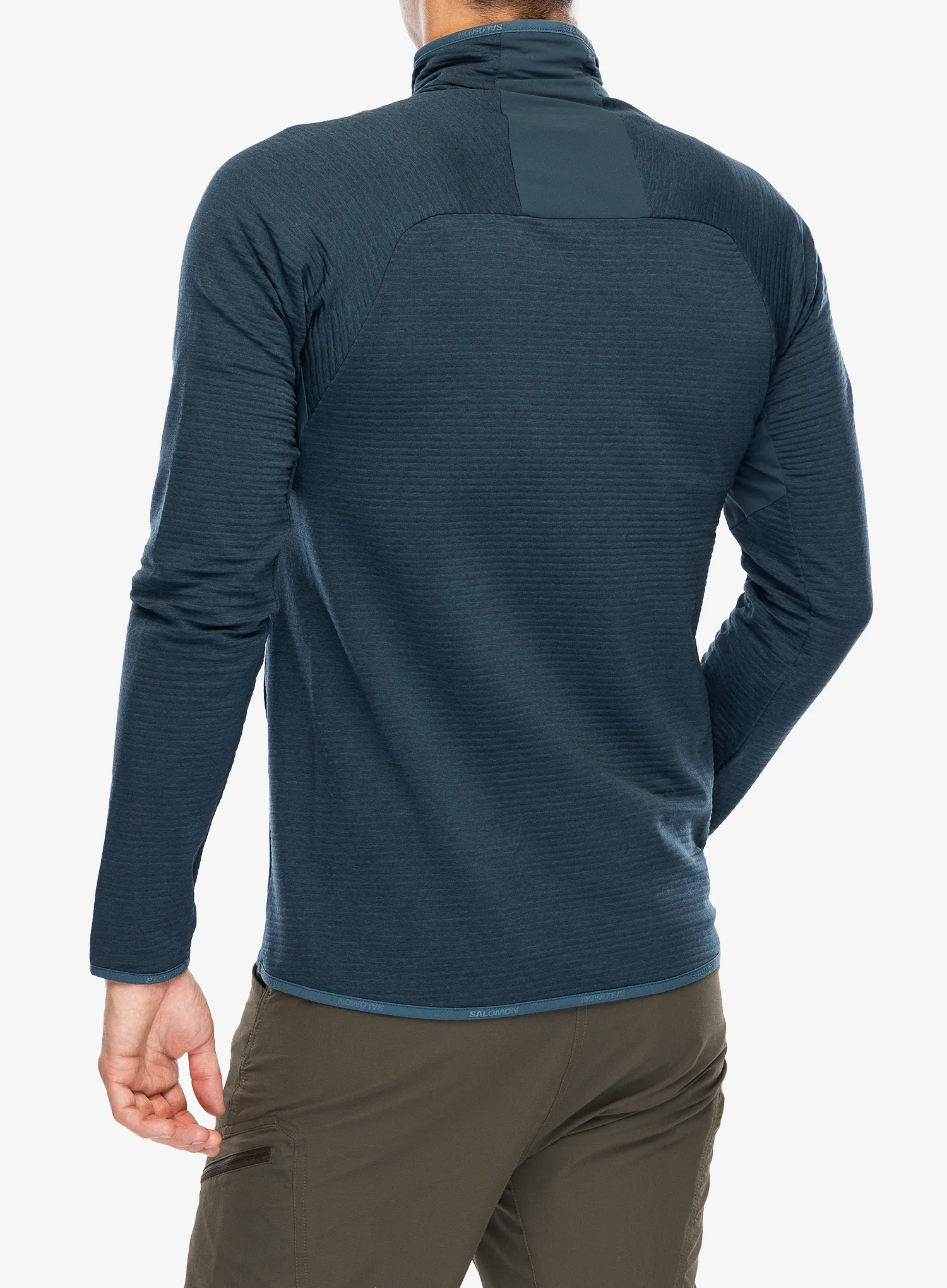 Fleece mikina Salomon Essential Ltwarm HZ - midnight navy