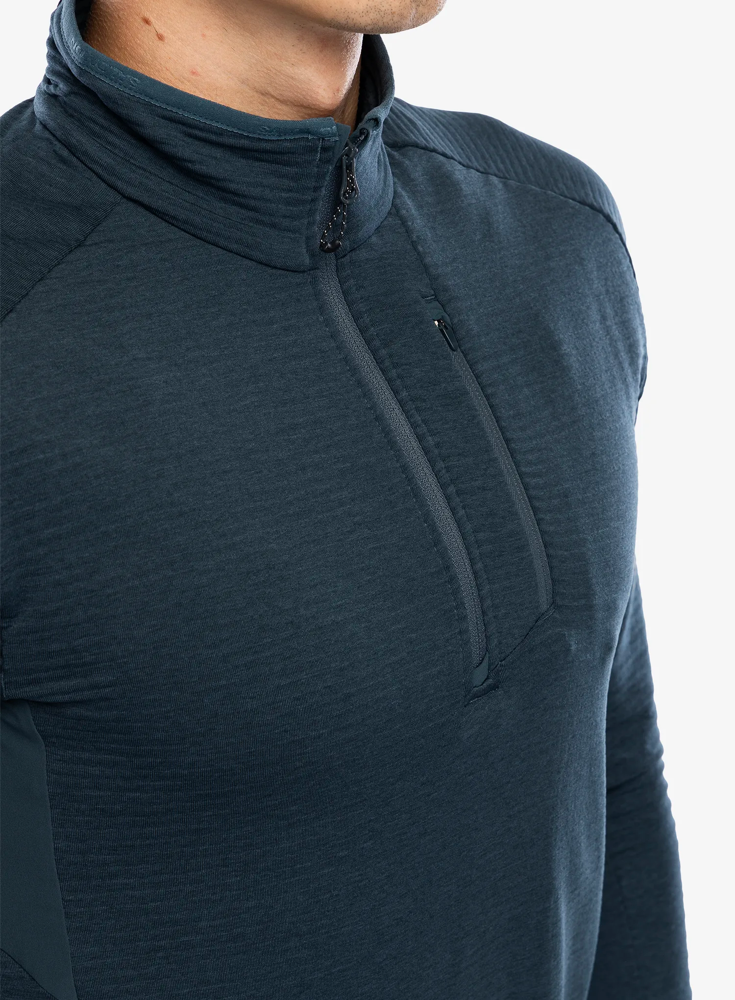 Fleece mikina Salomon Essential Ltwarm HZ - midnight navy
