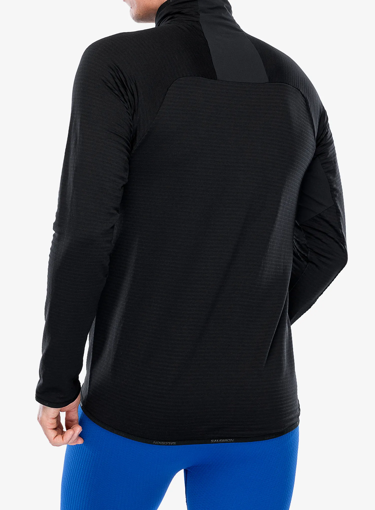Mikina bez kapuce Salomon Essential Ltwarm Hz - deep black