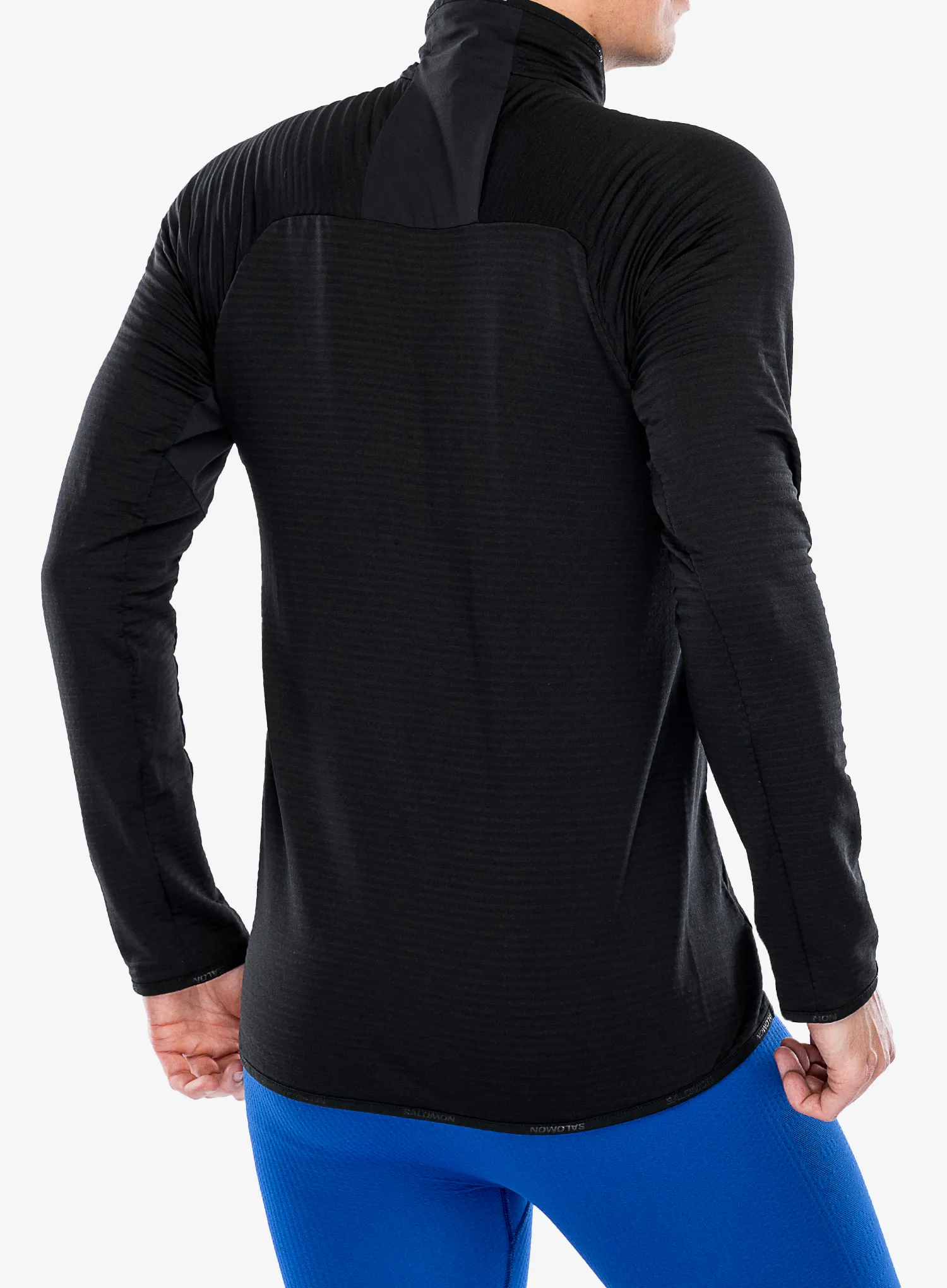 Mikina bez kapuce Salomon Essential Ltwarm Hz - deep black