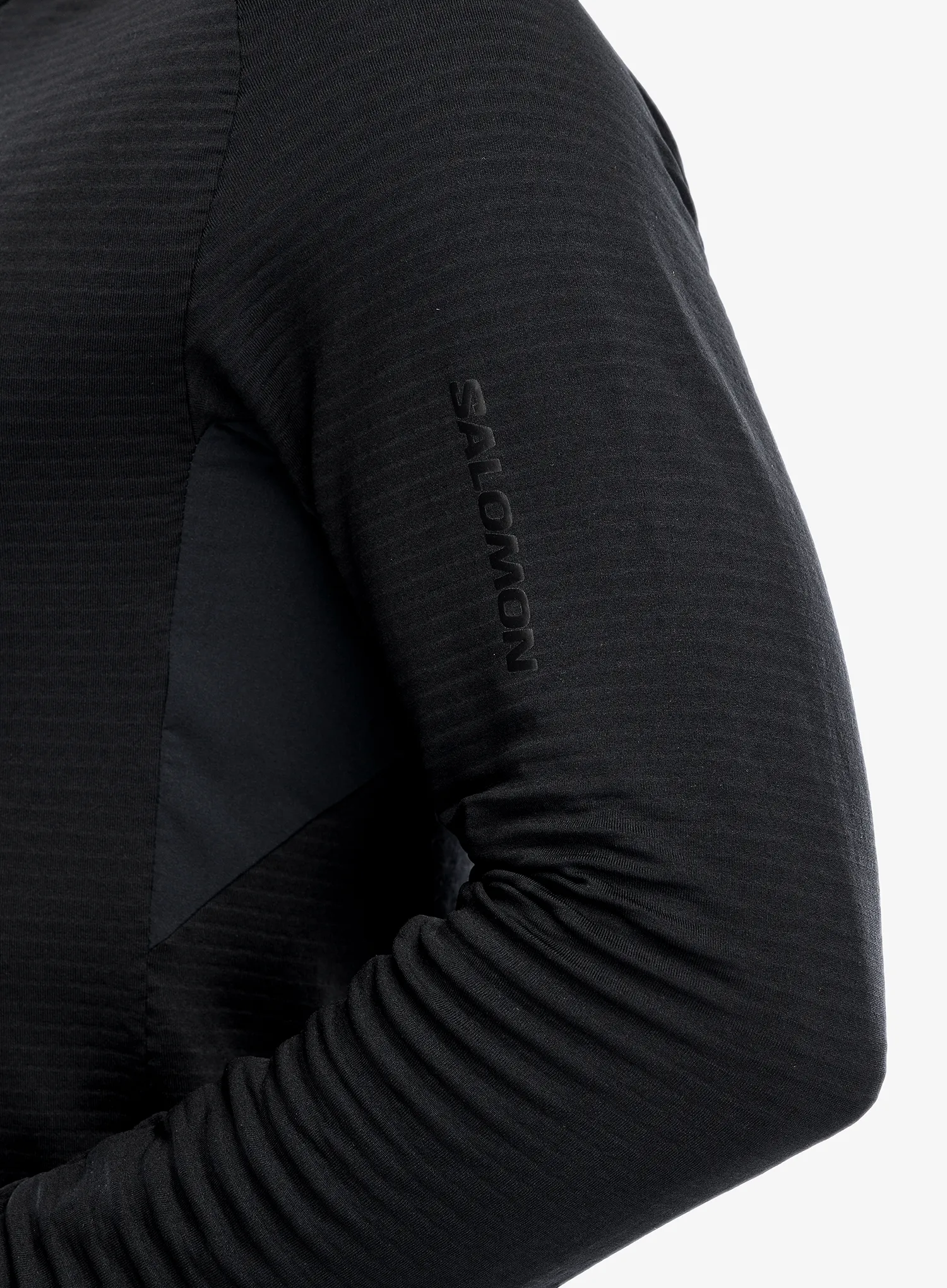 Mikina bez kapuce Salomon Essential Ltwarm Hz - deep black