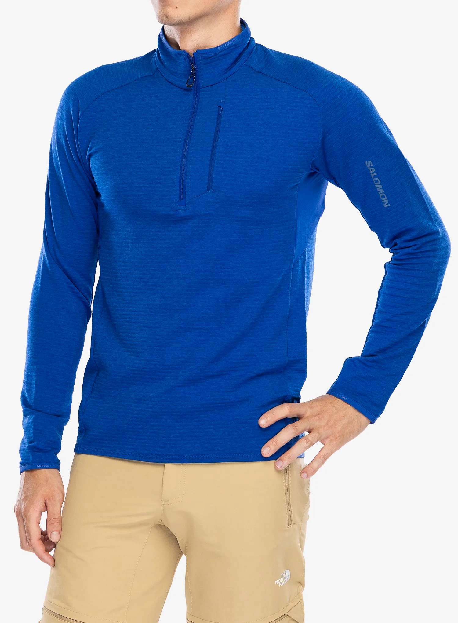 Fleece mikina Salomon Essential Ltwarm Hz - surf the web