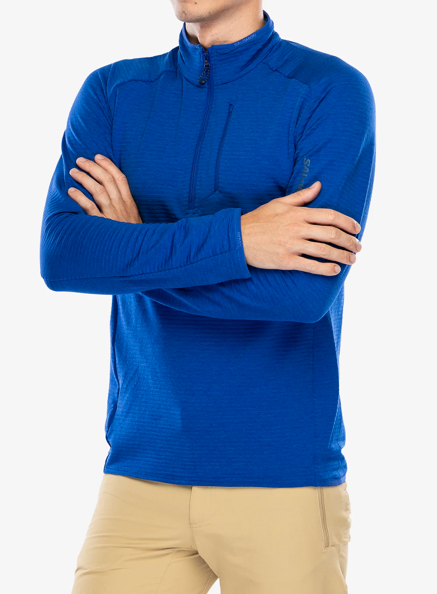 Fleece mikina Salomon Essential Ltwarm Hz - surf the web