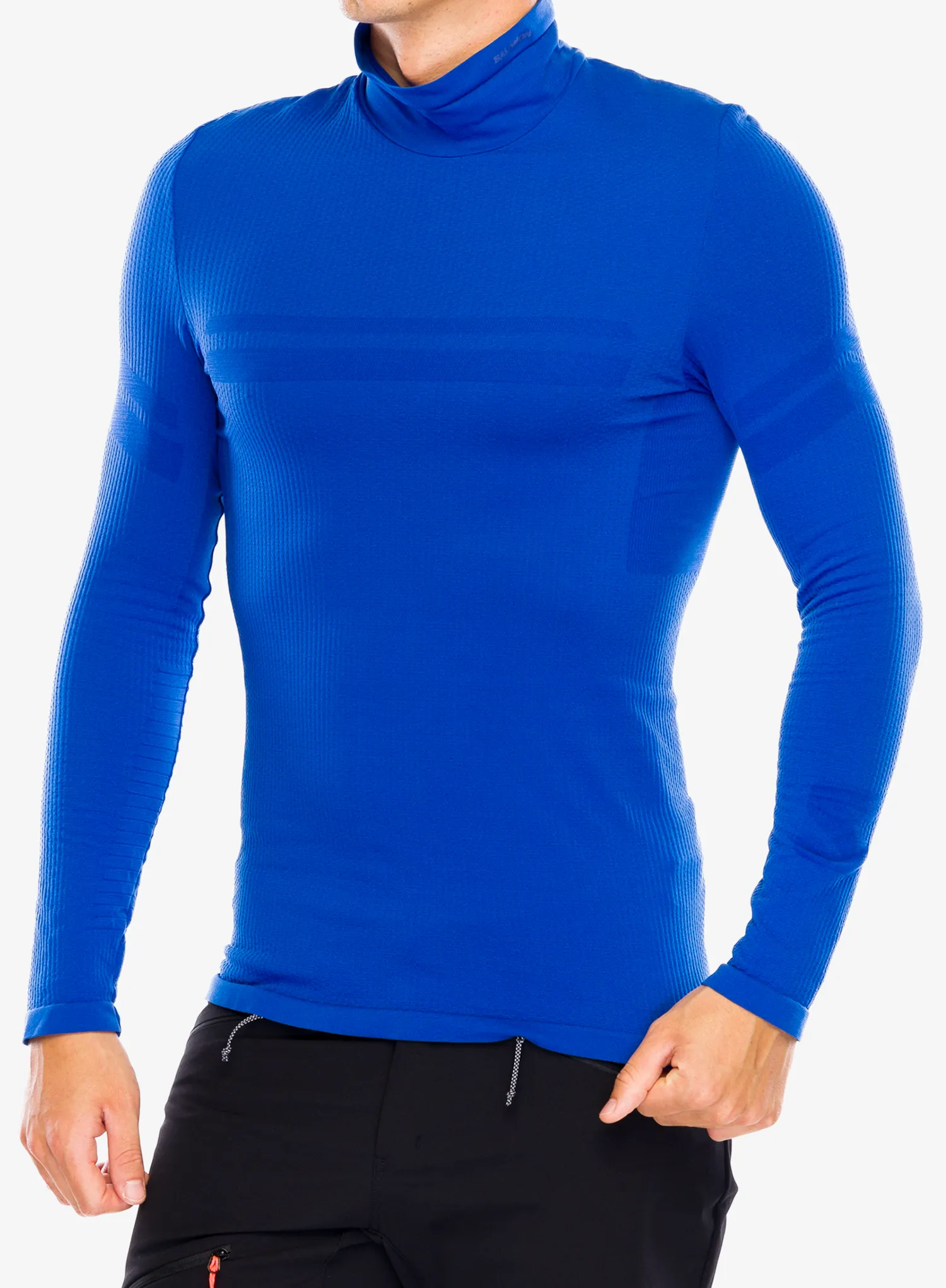 Funkční mikina Salomon Essential Warm L/S Top - surf the web