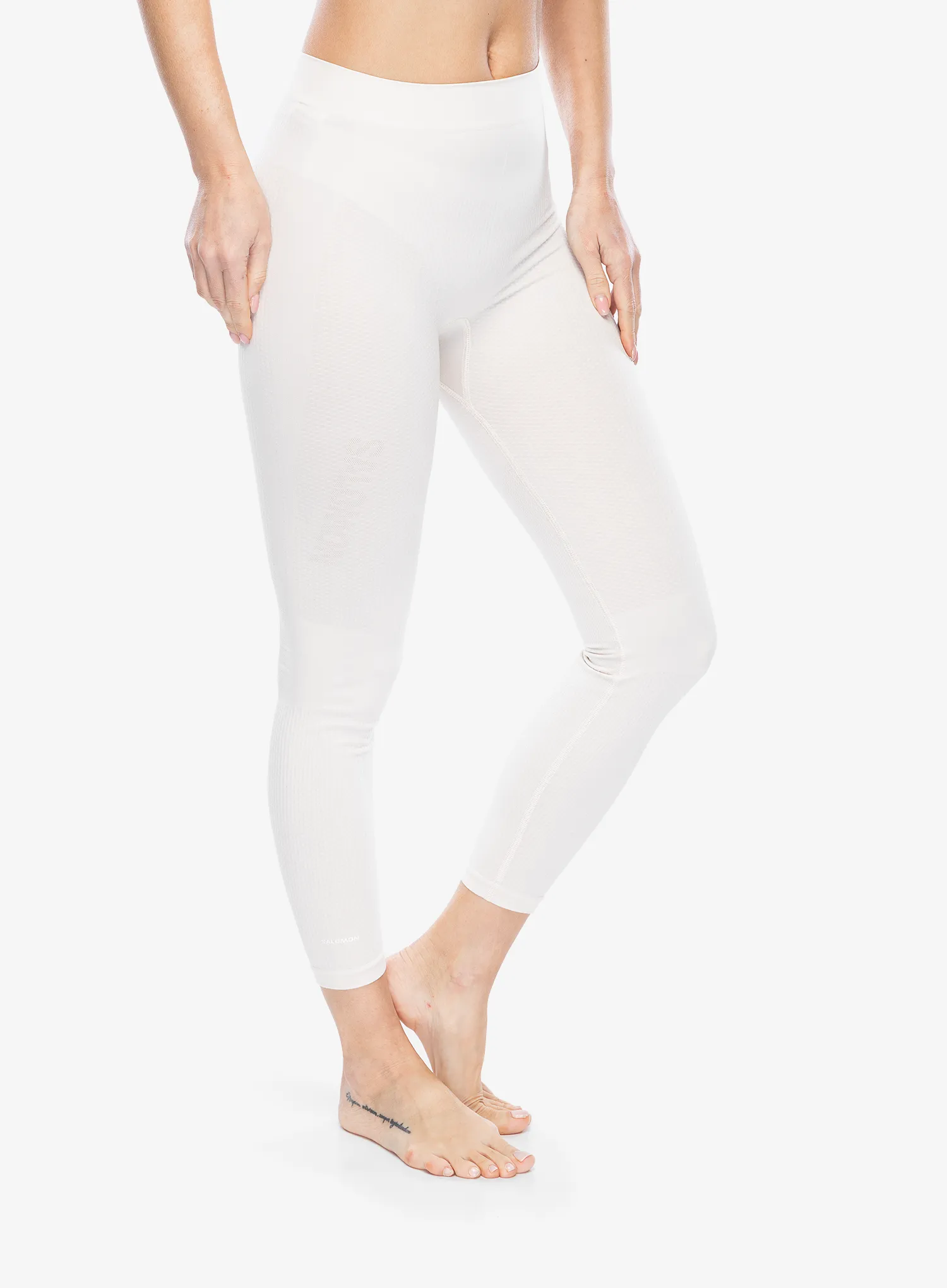 Termolegíny dámské Salomon Essential Warm Seamless Tights - rainy day