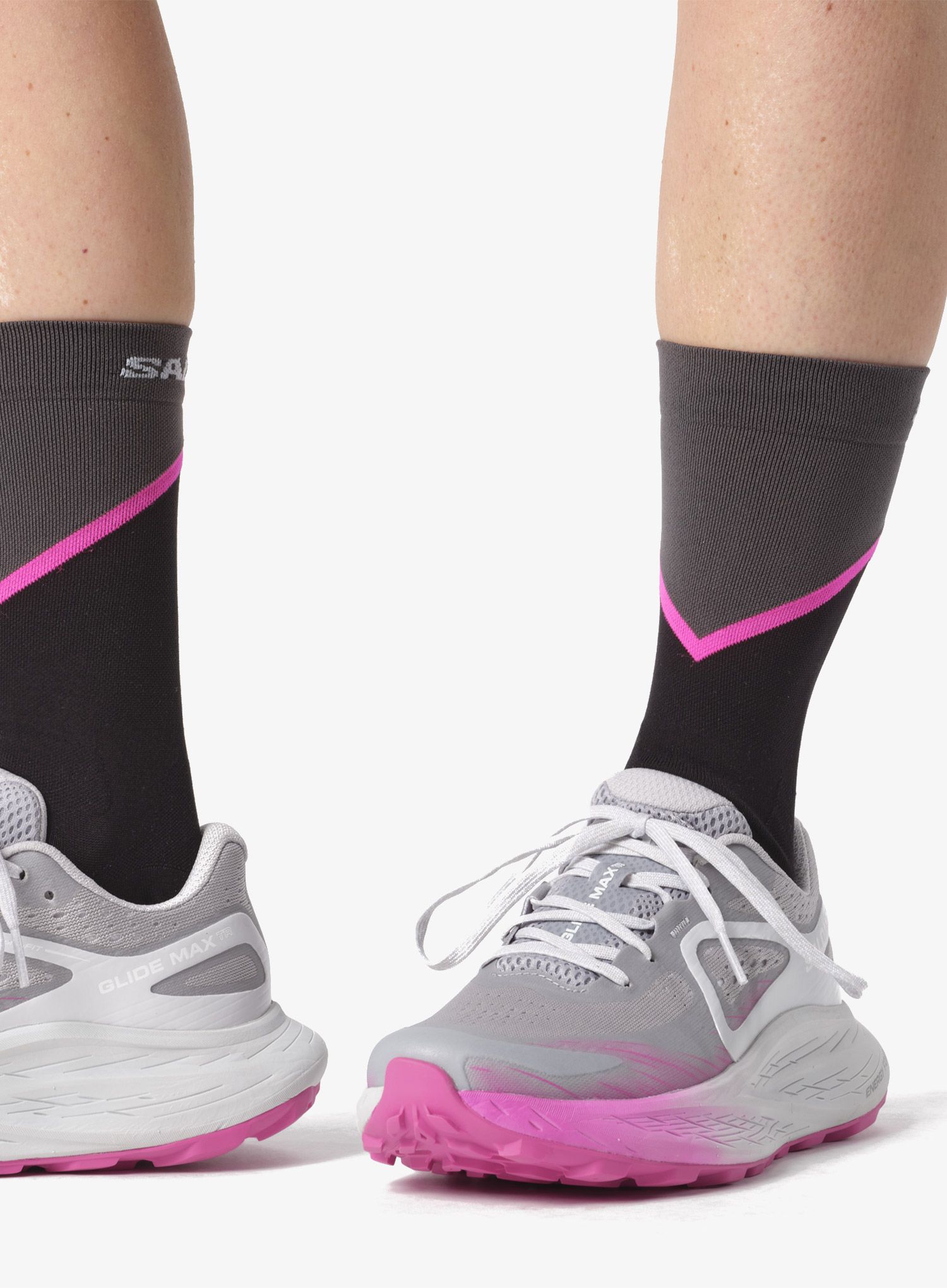 Boty na běhání dámské Salomon Glide Max Tr - quarry/blue/pink