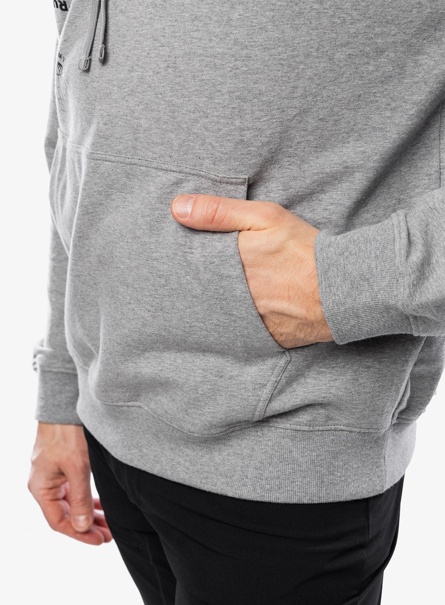 Mikina s kapucí Salomon Graphic Pull Over HD - heather grey