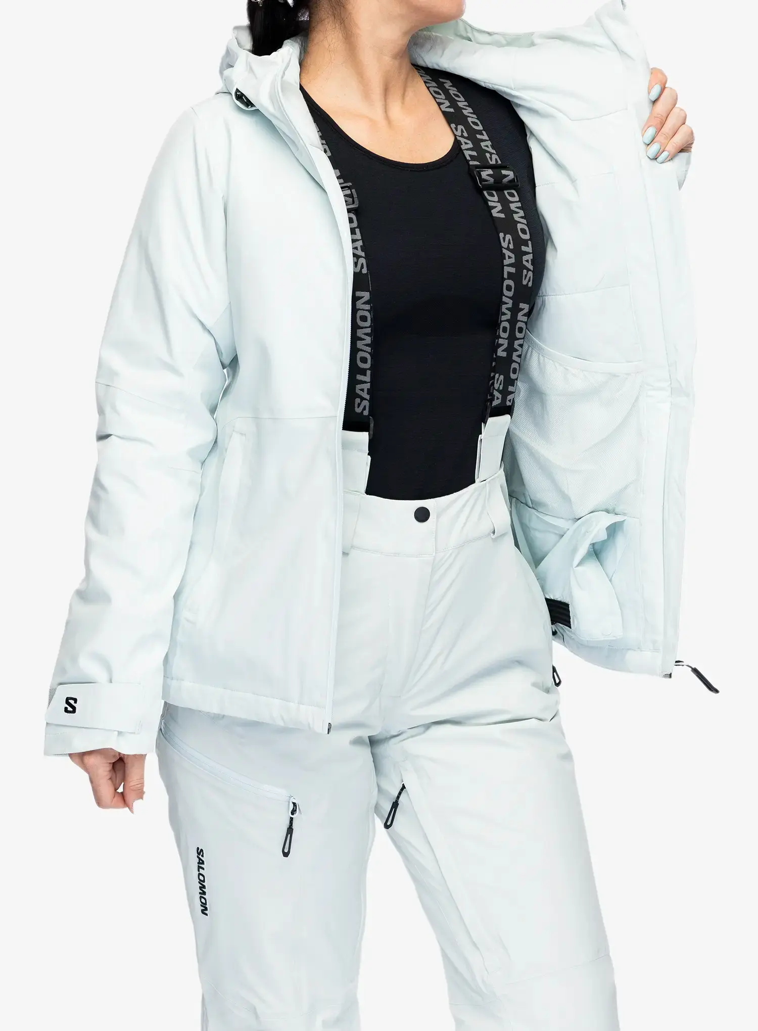Dámská lyžařská bunda Salomon Highland Jacket - misty blue