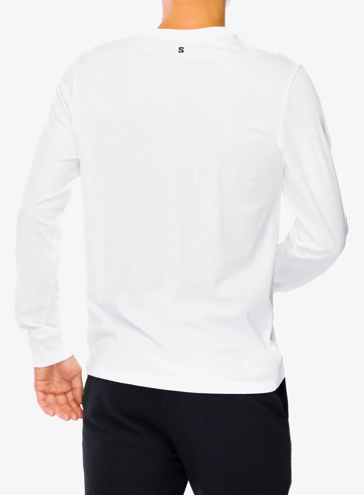 Tričko s dlouhým rukávem Salomon Logo Perf L/S Tee - white