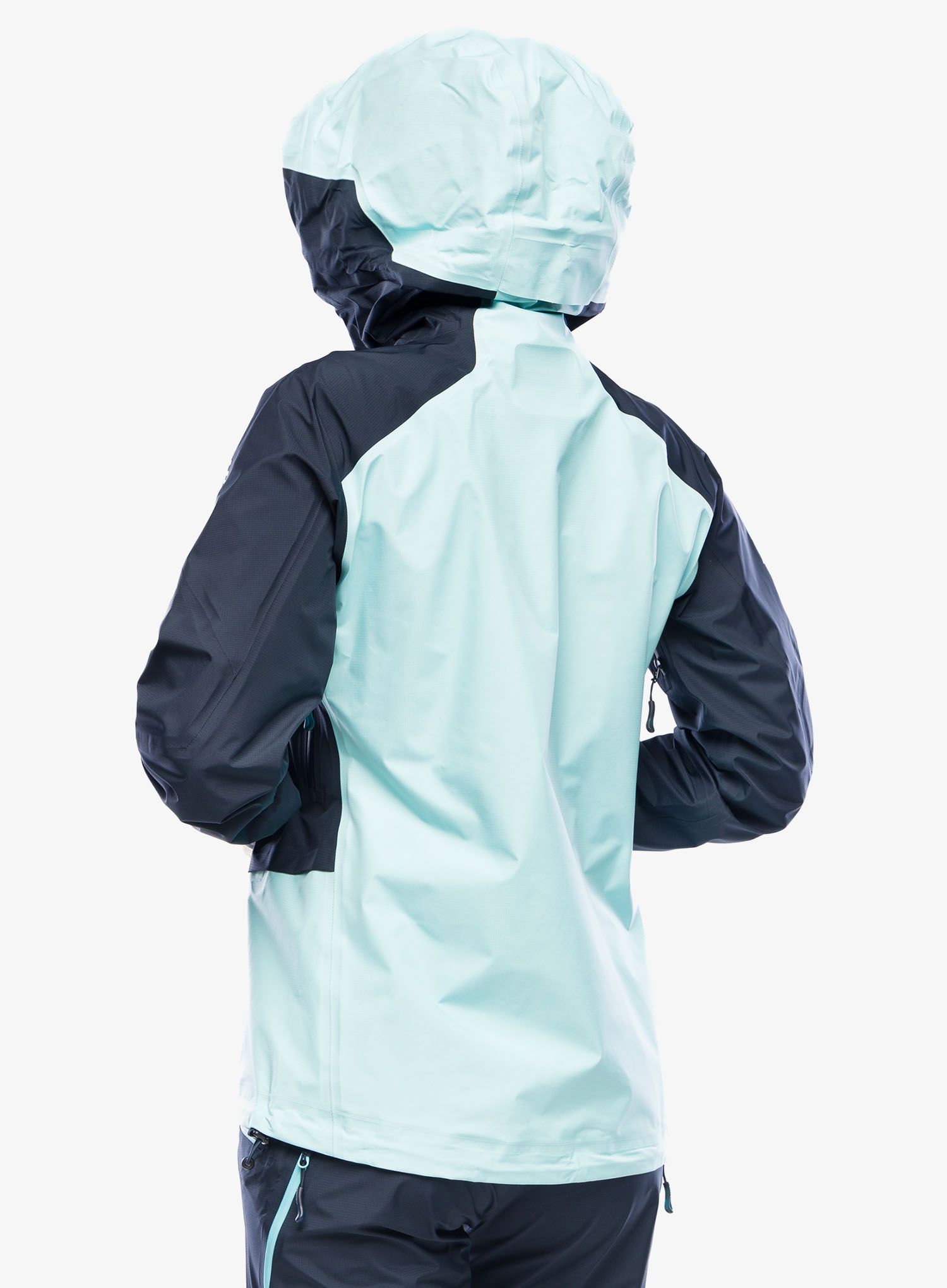 Damska bunda na skialpy Salomon Mtn Gore-Tex 3L Jacket - carbon/limpet shell