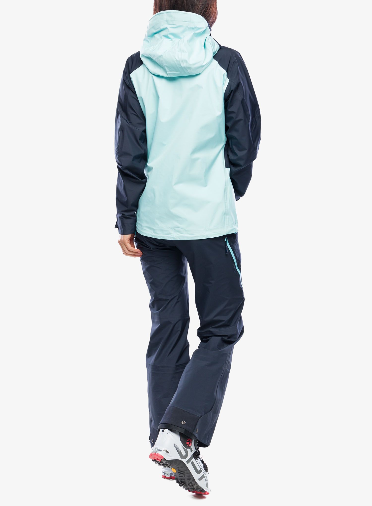 Damska bunda na skialpy Salomon Mtn Gore-Tex 3L Jacket - carbon/limpet shell