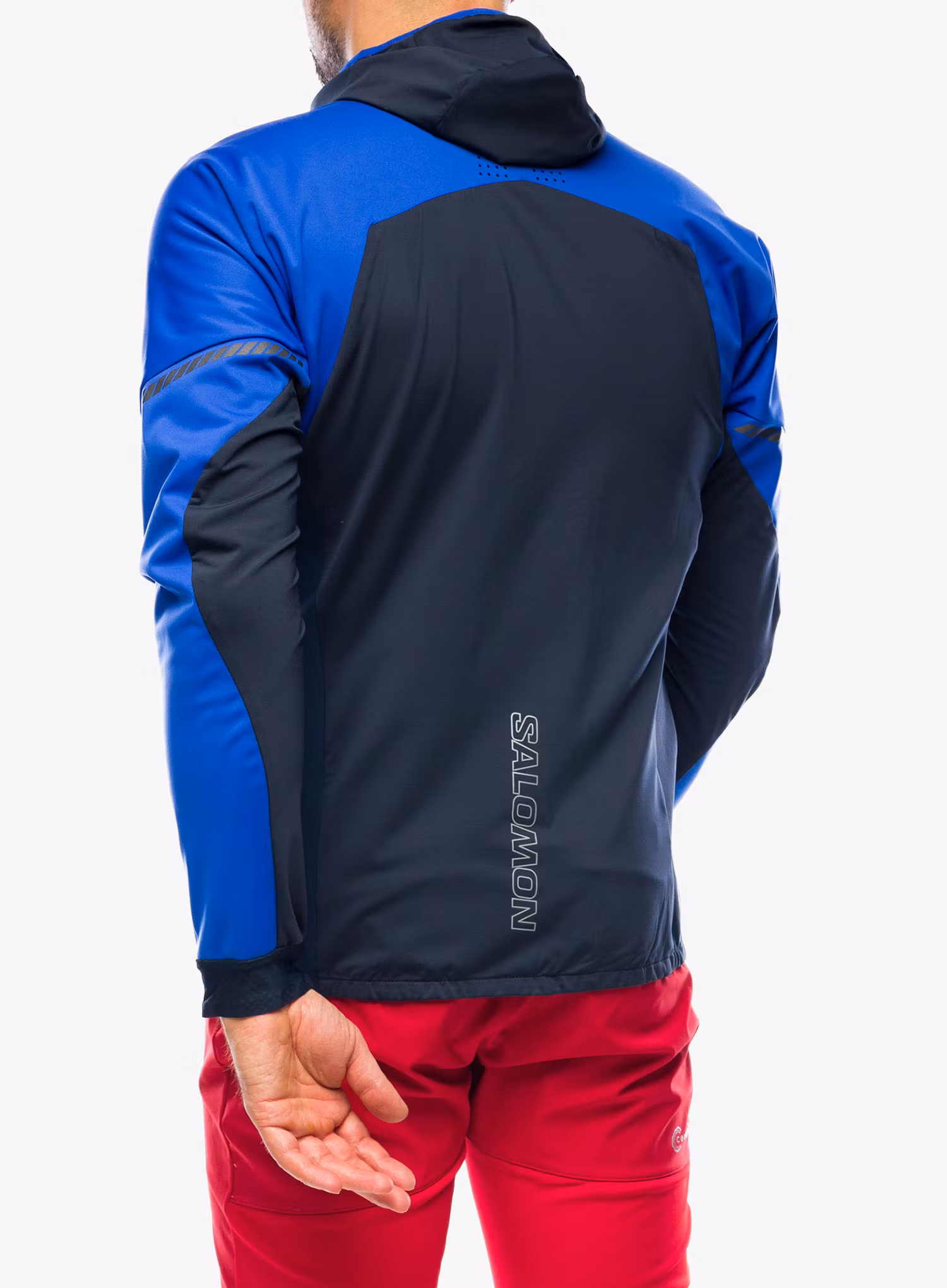 Softshellová bunda Salomon Mtn Softshell Jacket - surf the web/carbon