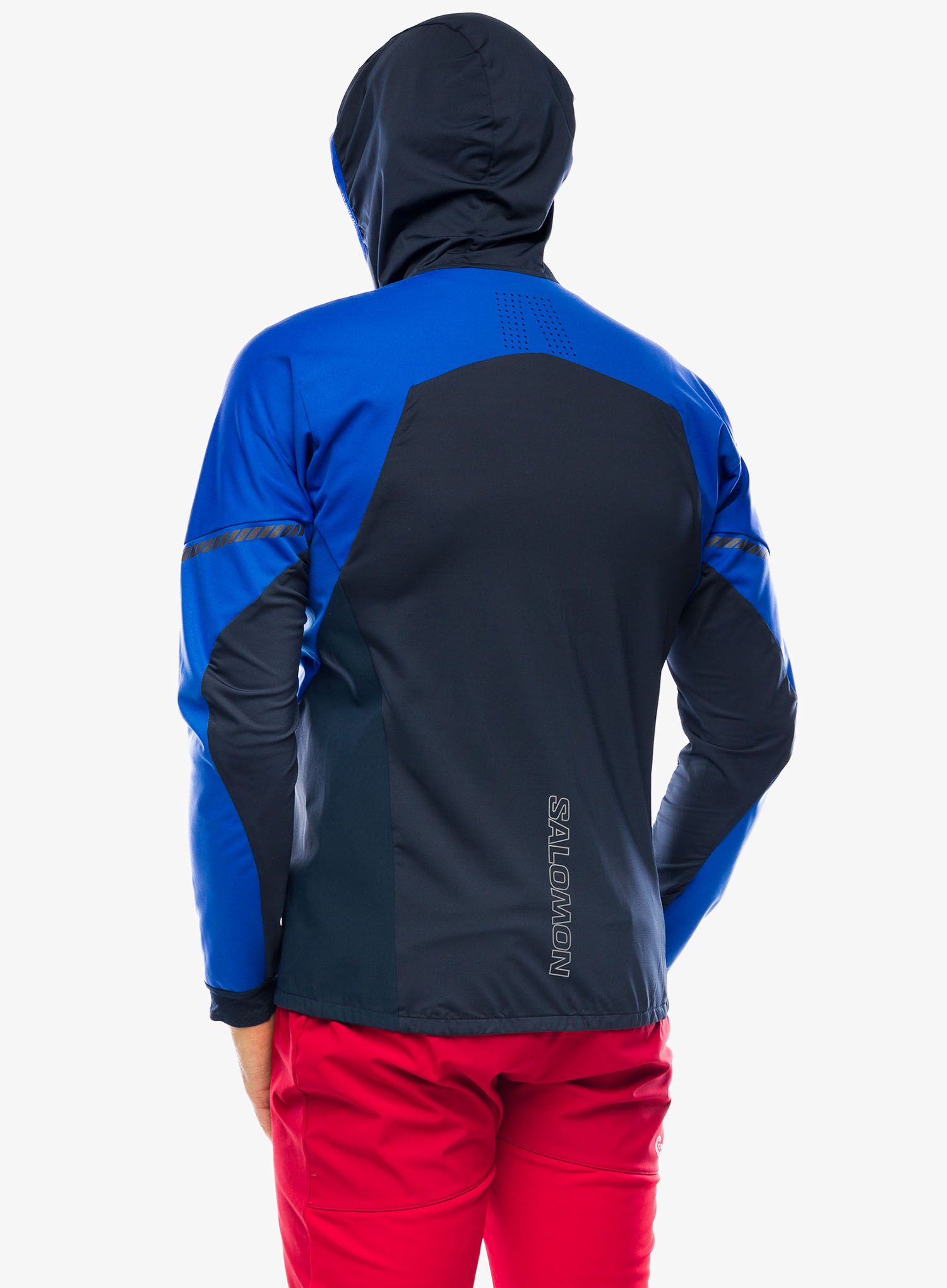 Softshellová bunda Salomon Mtn Softshell Jacket - surf the web/carbon
