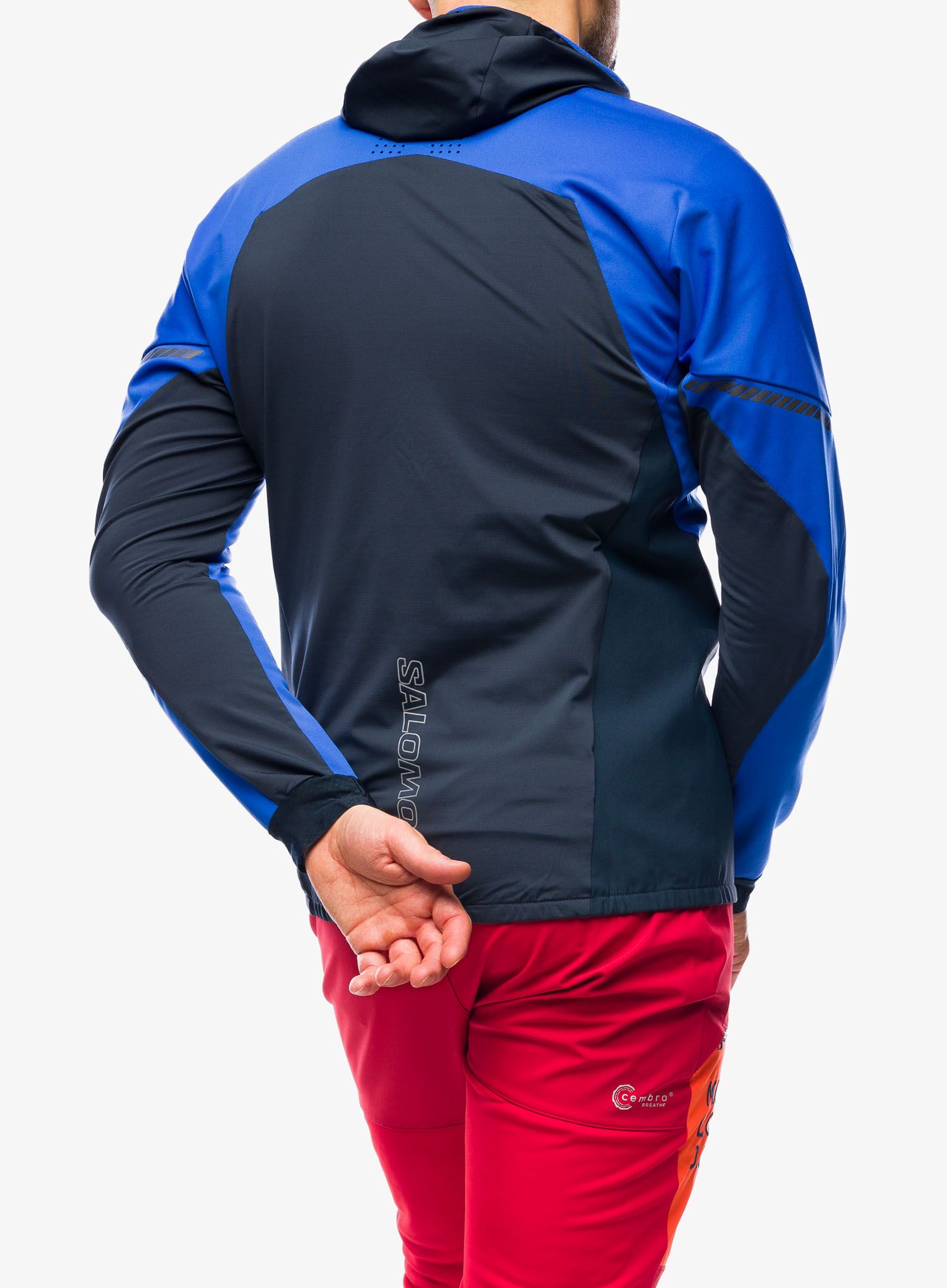 Softshellová bunda Salomon Mtn Softshell Jacket - surf the web/carbon