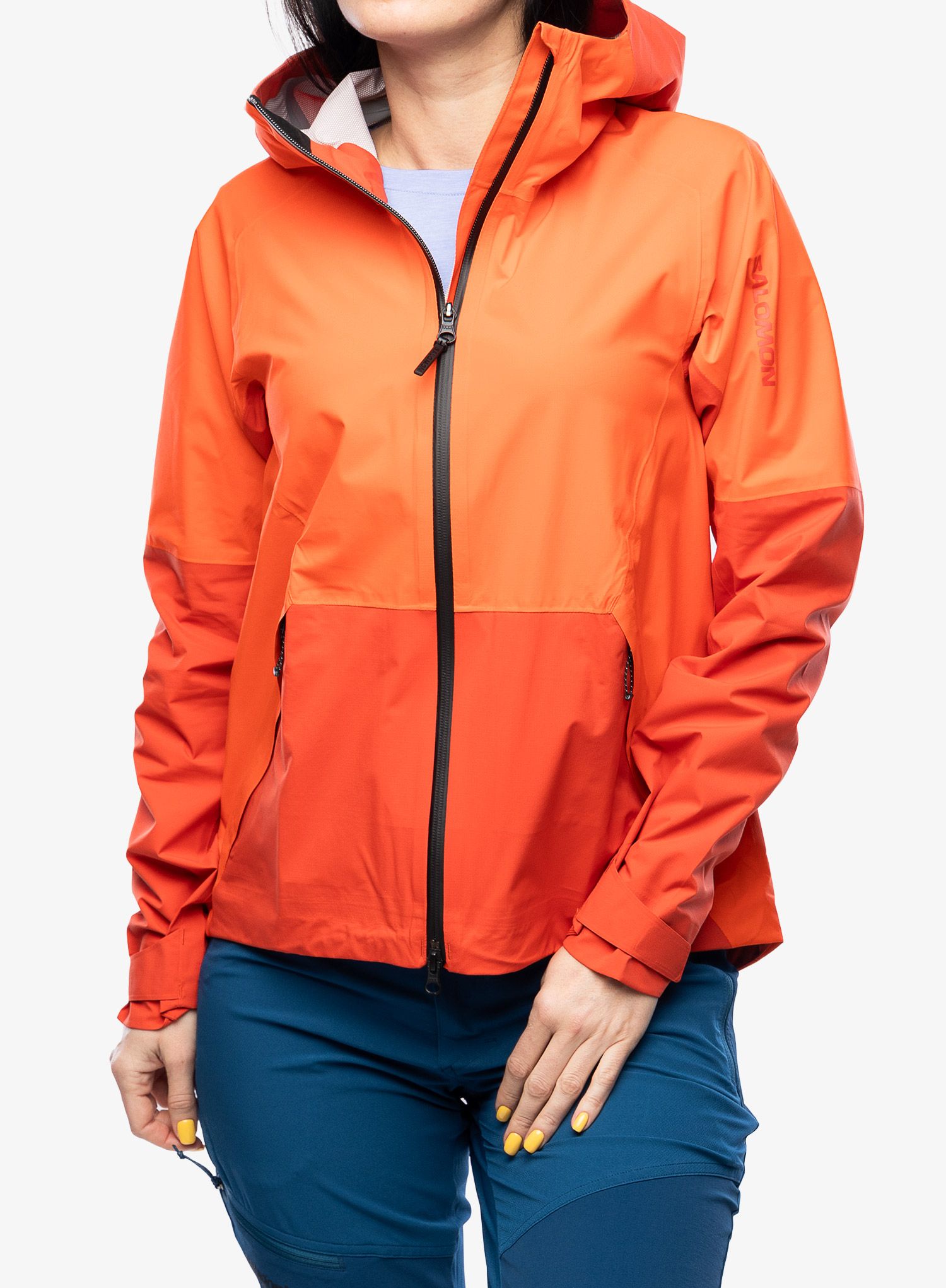 Dámská bunda do deště Salomon Outerpath 2.5L WP JKT - valiant poppy