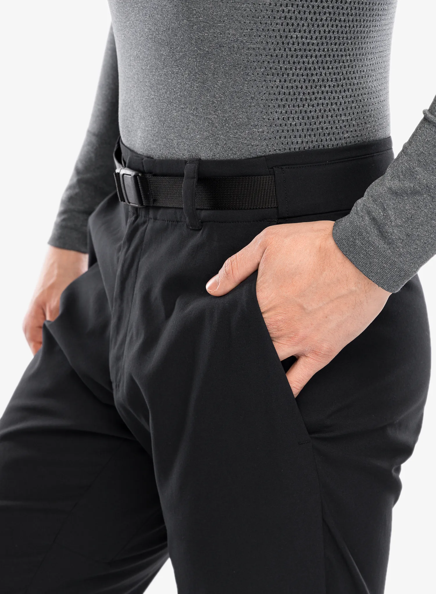 Turistické kalhoty Salomon Outerpath Base  - deep black