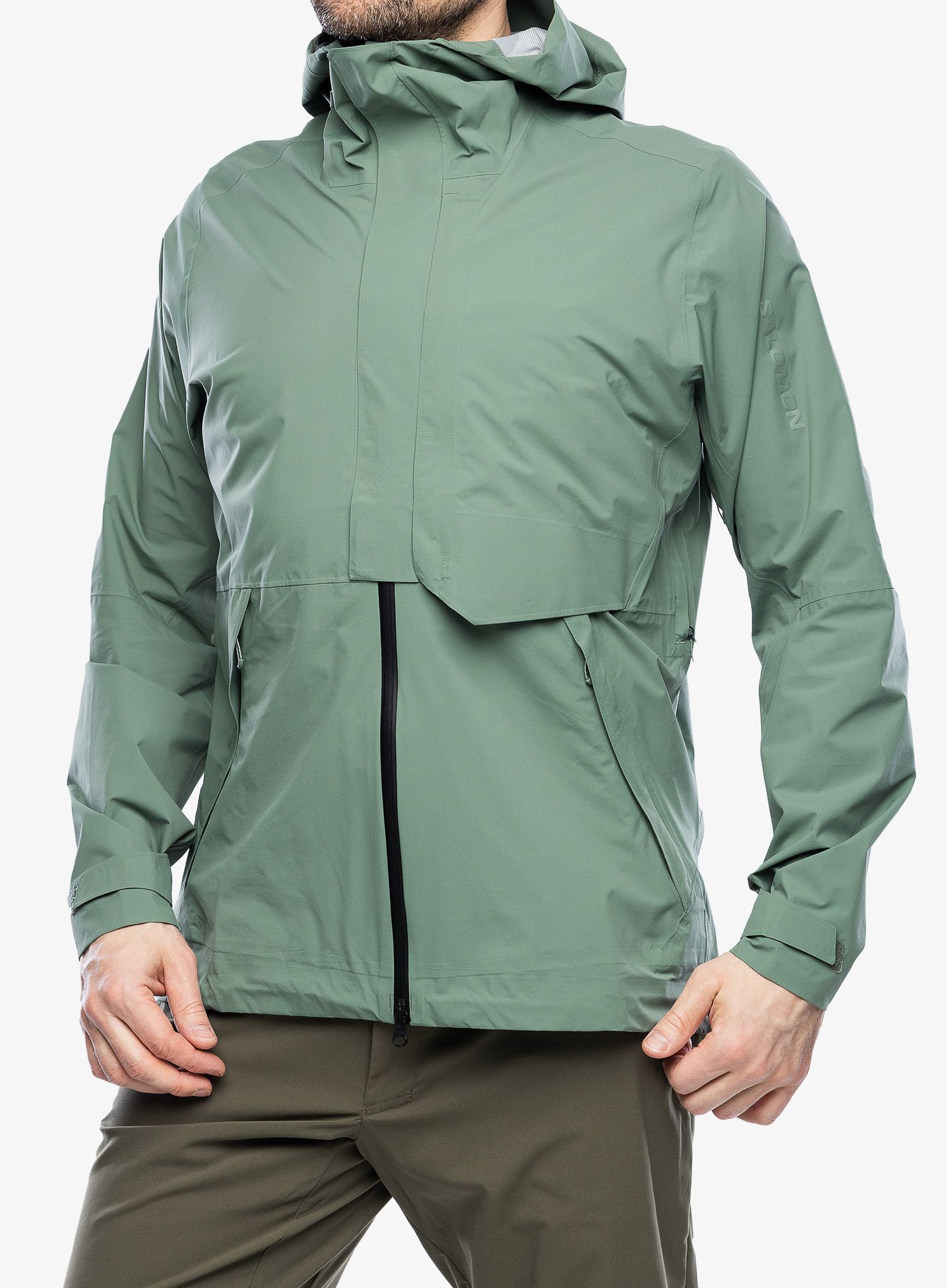 Bunda do deště Salomon Outerpath JKT WP Pro - laurel wreath