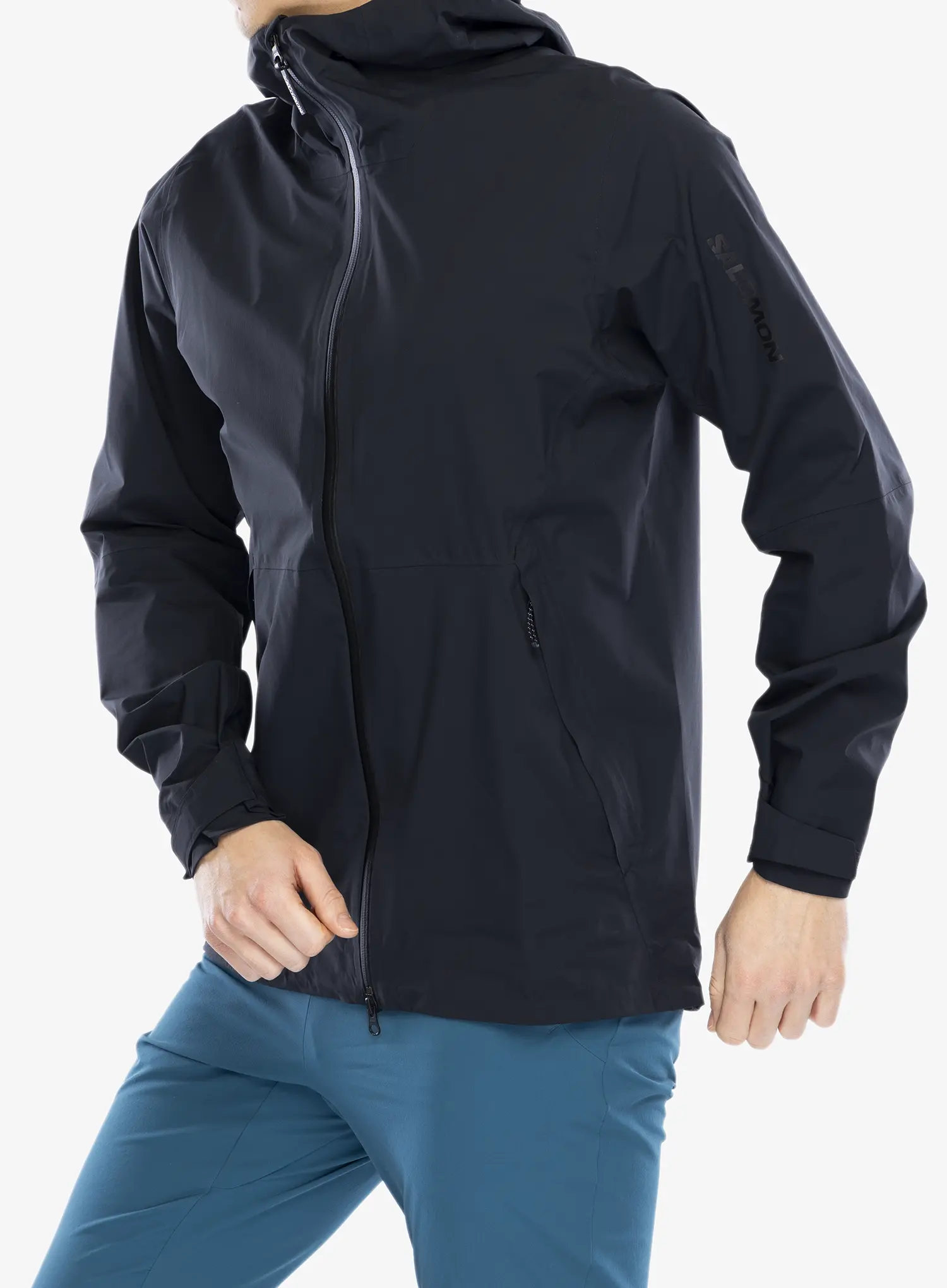 Bunda s membránou Salomon Outerpath Jacket - deep black