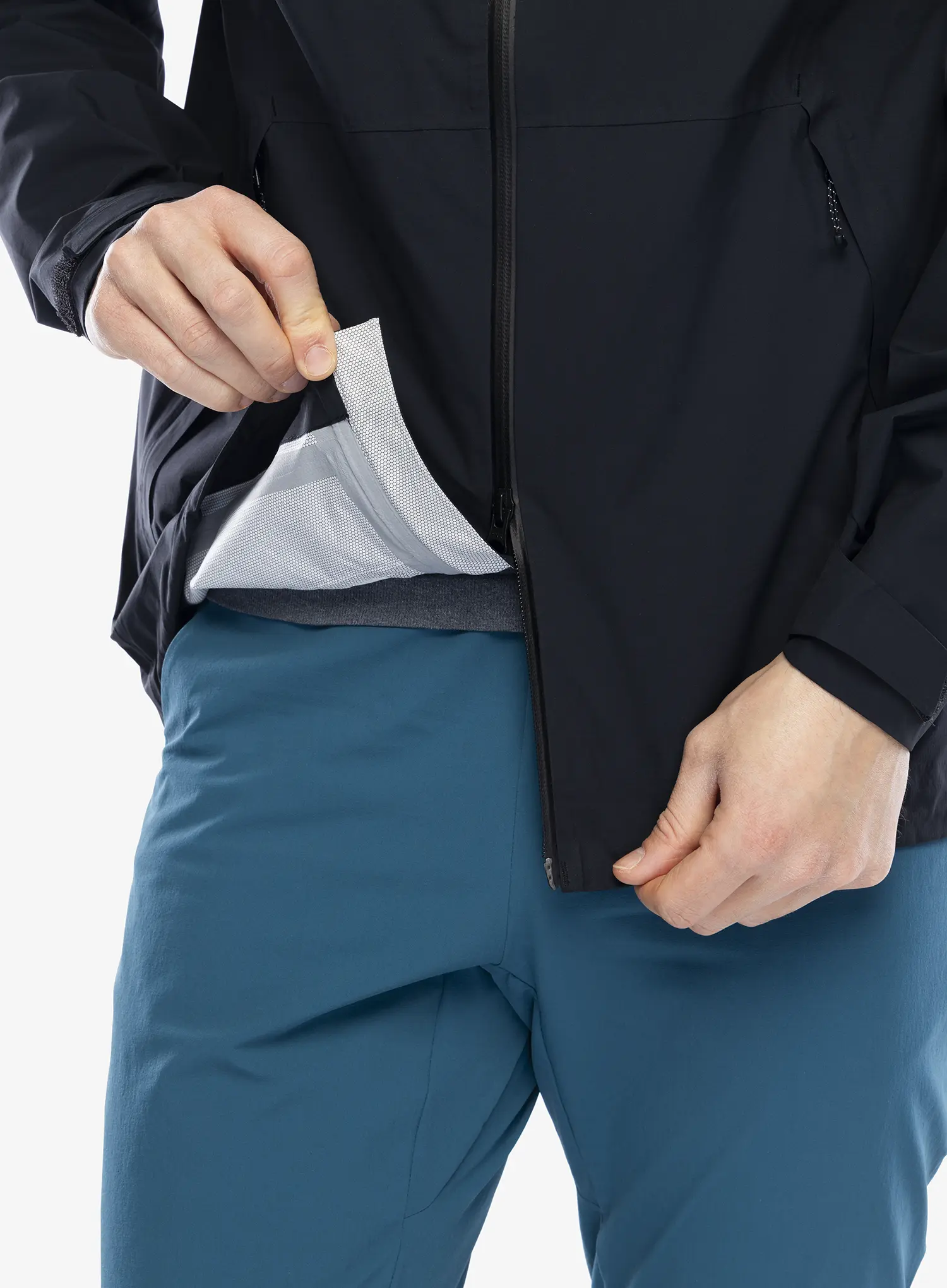 Bunda s membránou Salomon Outerpath Jacket - deep black