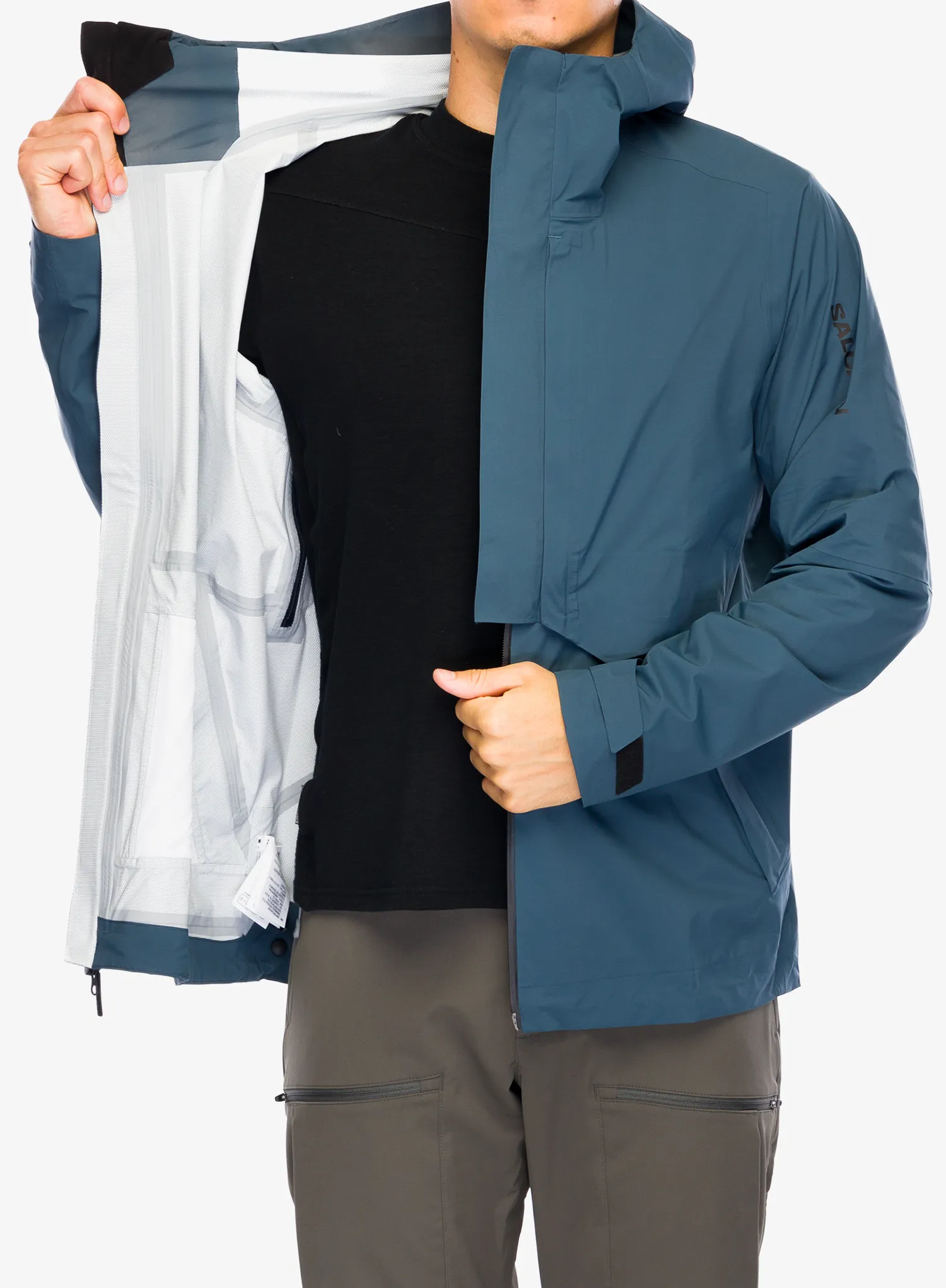 Bunda s membránou Salomon Outerpath Pro Jacket - midnight navy