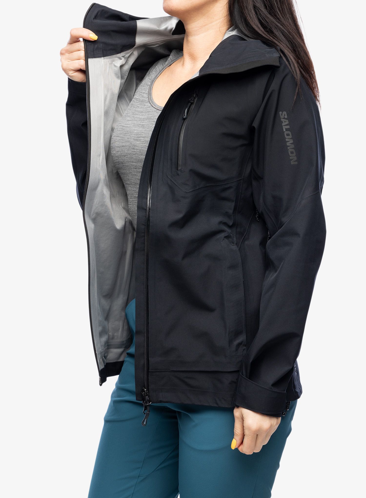 GORE TEX bunda dámská Salomon Outline 3L GTX Shell - deep black