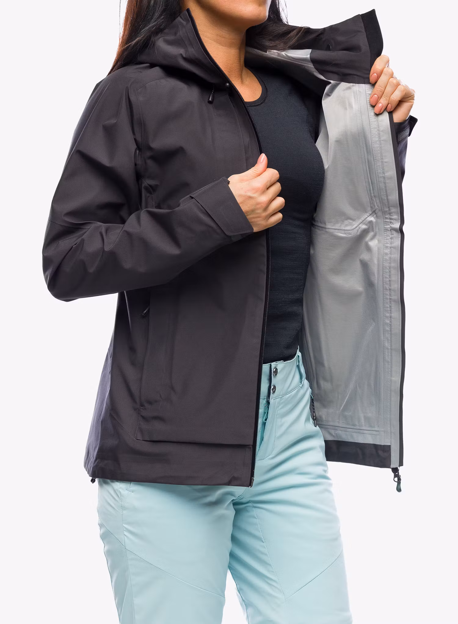 Dámská nepromokavá bunda s membránou Salomon Outline 3L GTX Shell - phantom