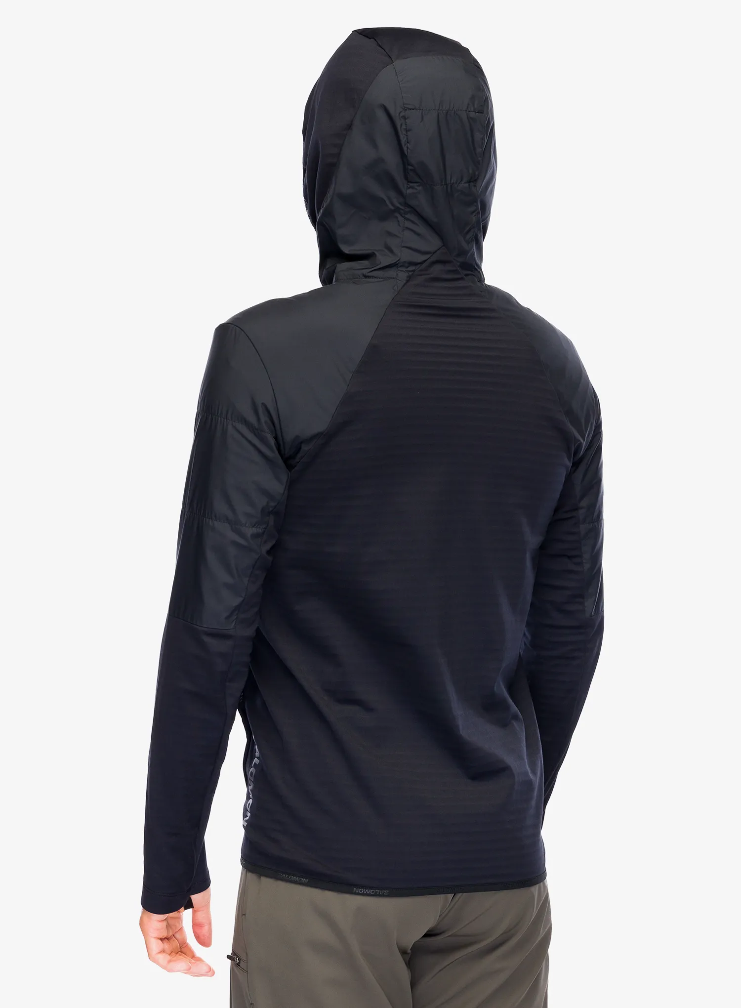 Hybridní bunda Salomon Outline As Hybrid - deep black