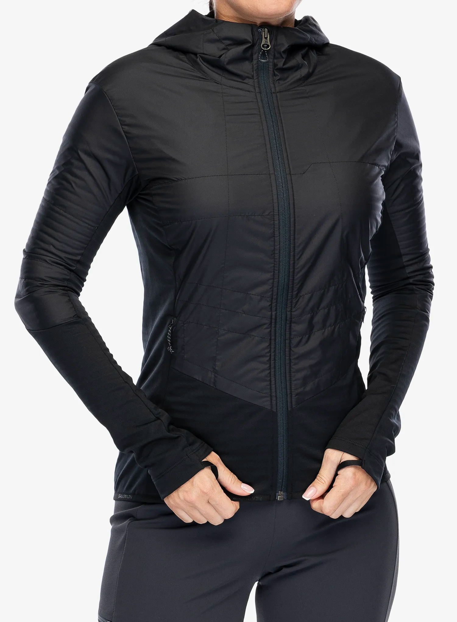 Hybridní bunda dámská Salomon Outline As Hybrid - deep black