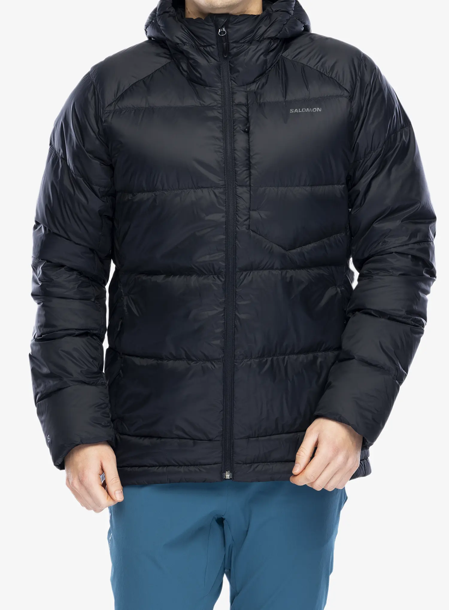 Péřová bunda Salomon Outline Down Jkt - deep black