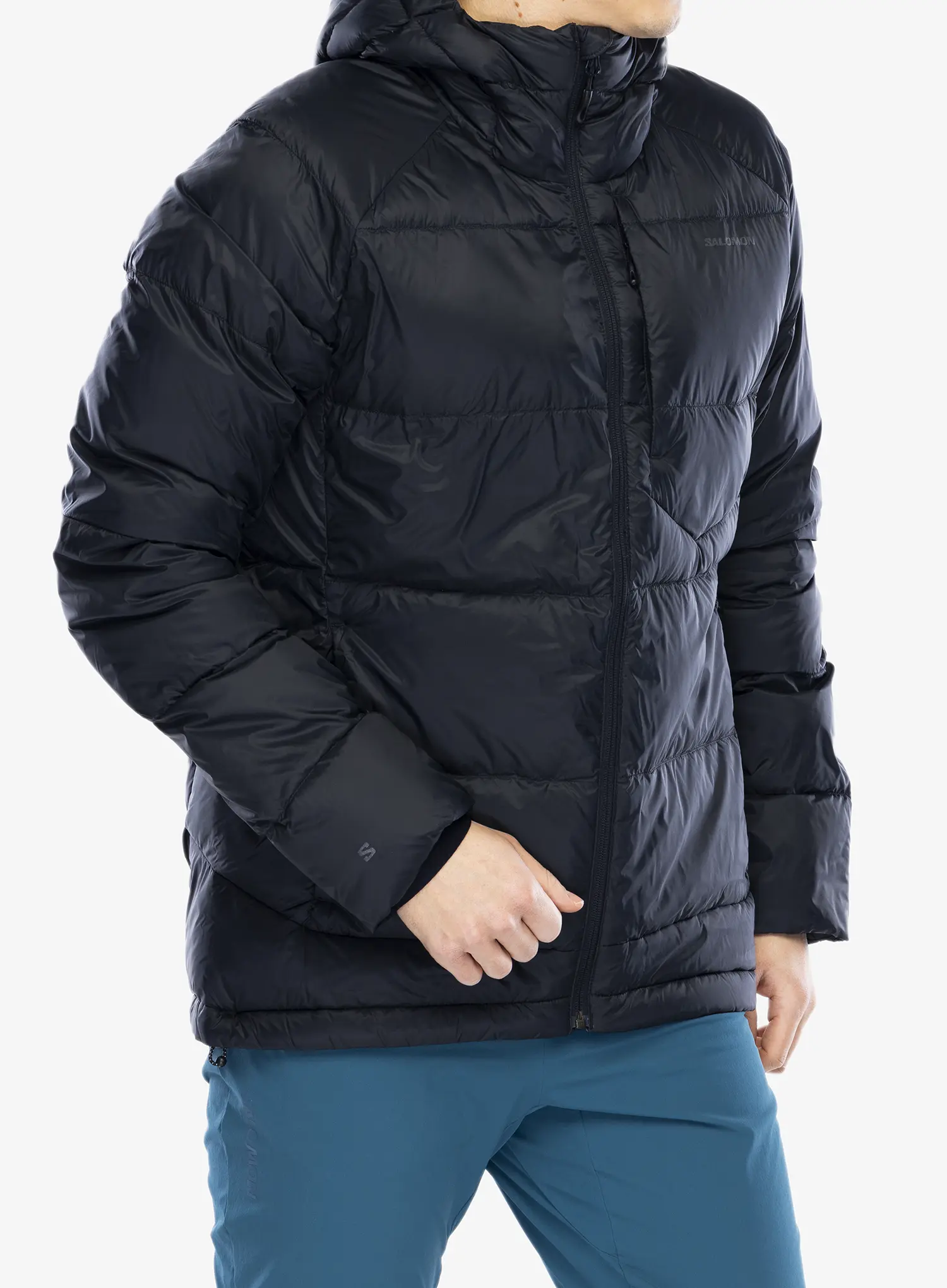 Péřová bunda Salomon Outline Down Jkt - deep black