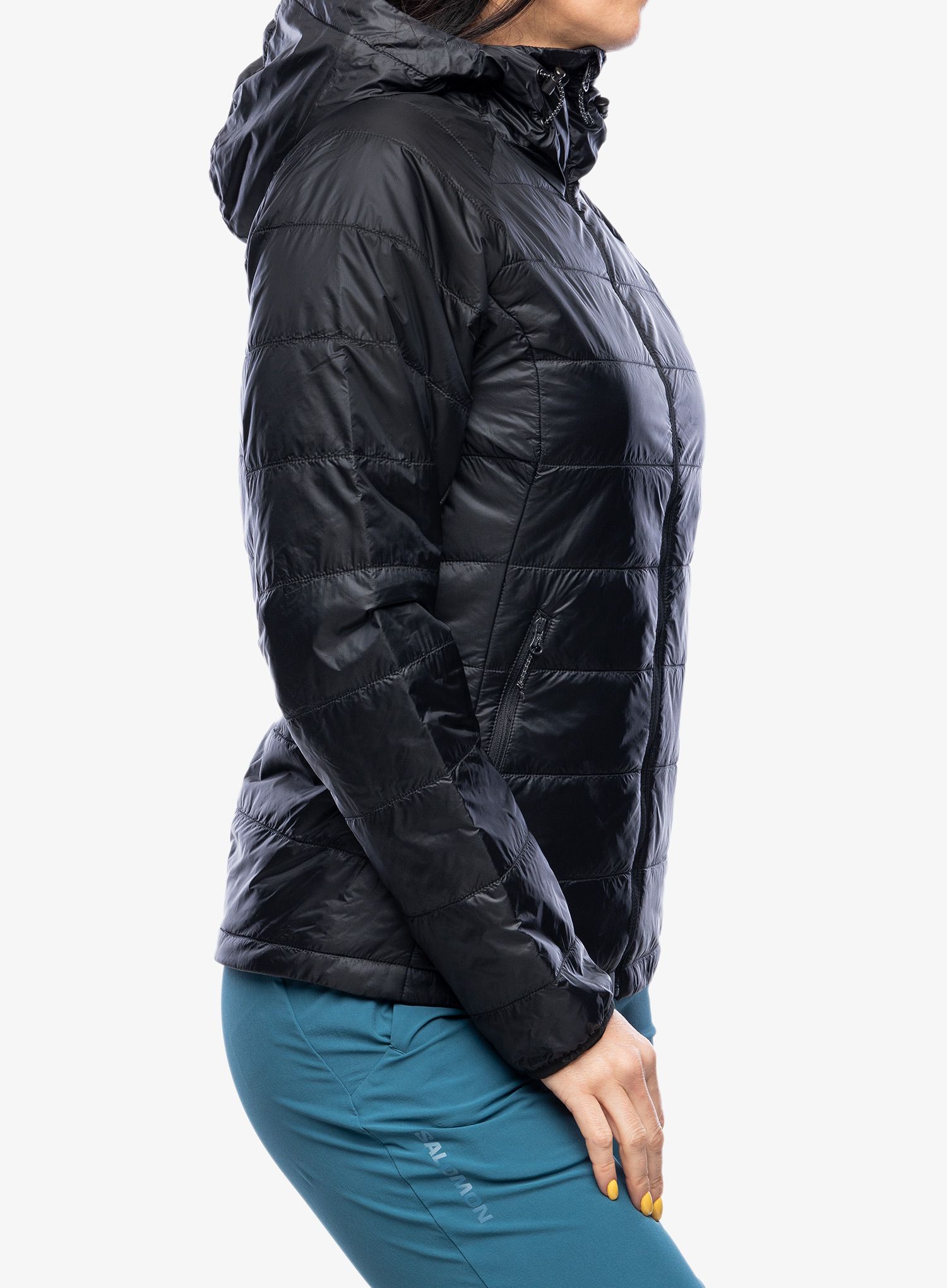 Zateplená bunda dámská Salomon Outline HD Insul Jkt - deep black