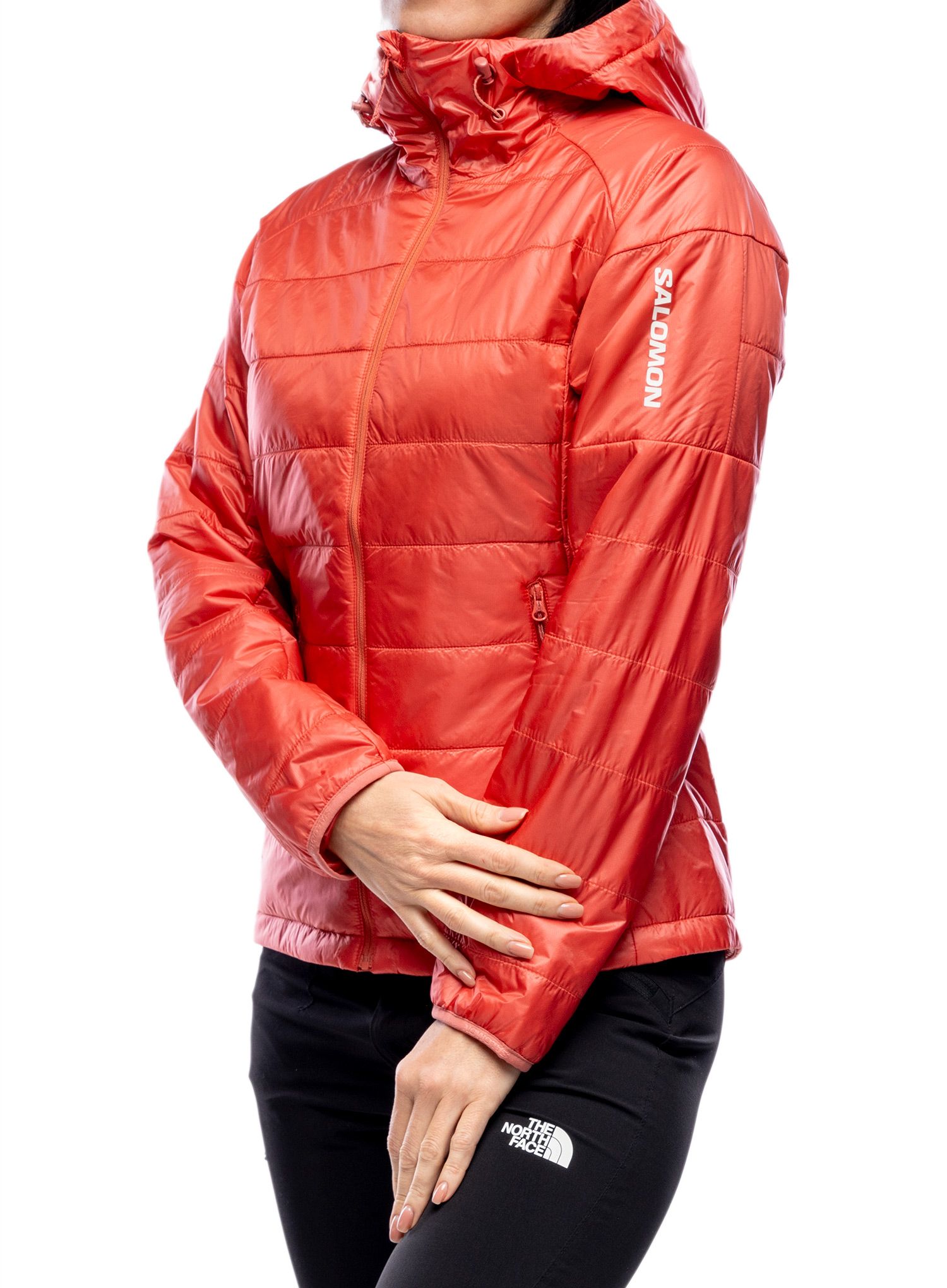 Zateplená bunda dámská Salomon Outline HD Insul Jkt - mineral red