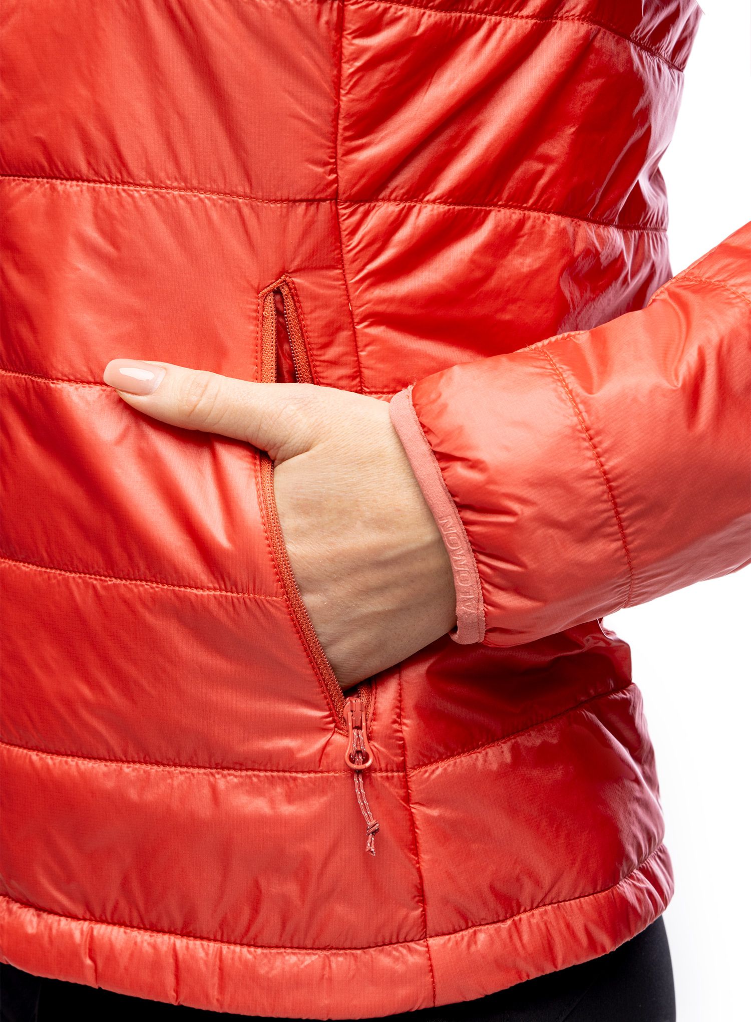 Zateplená bunda dámská Salomon Outline HD Insul Jkt - mineral red