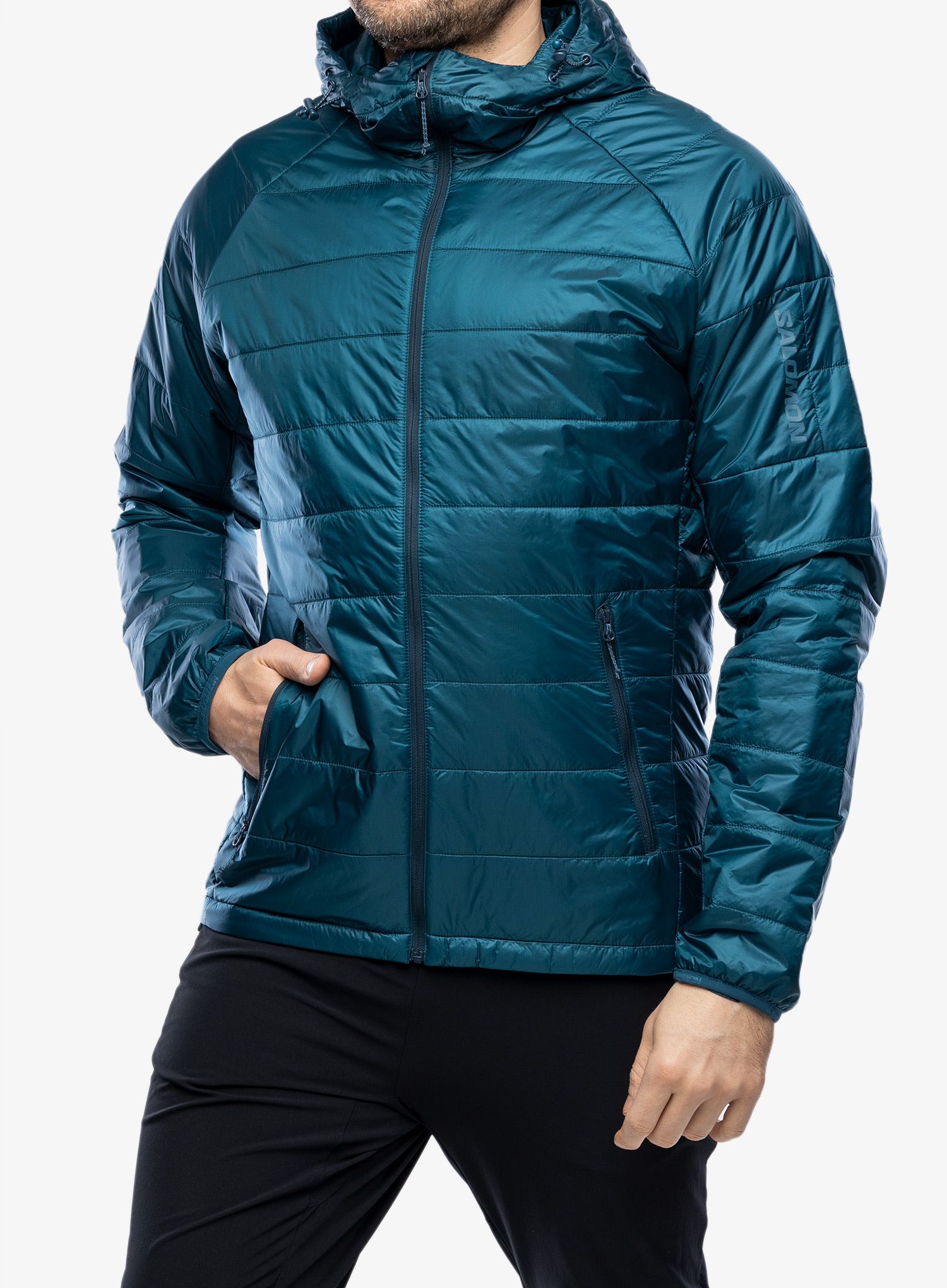 Zateplená bunda Salomon Outline HD Insul Jkt - deep dive