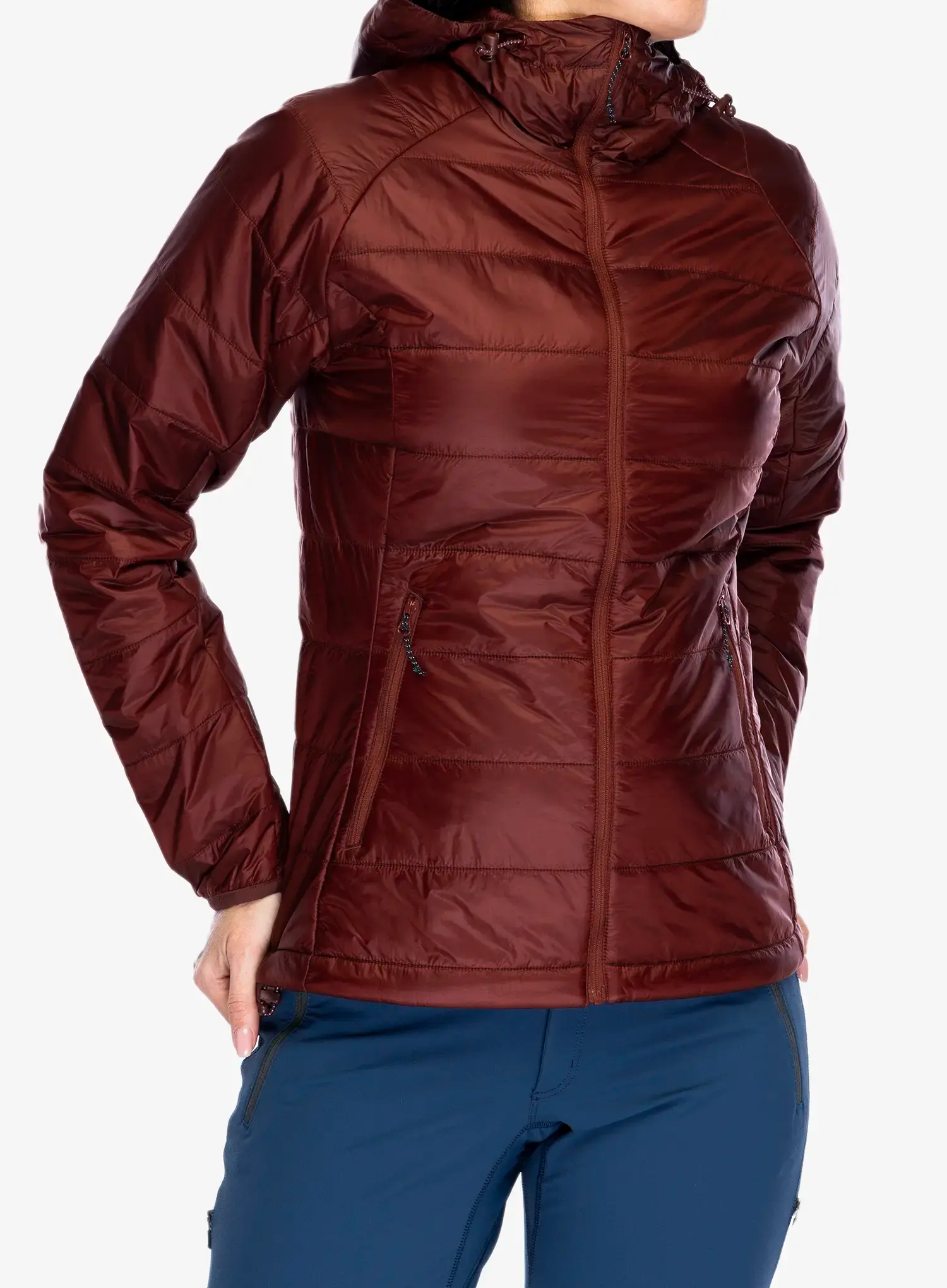Zateplená bunda dámská Salomon Outline HD JKT - rum raisin
