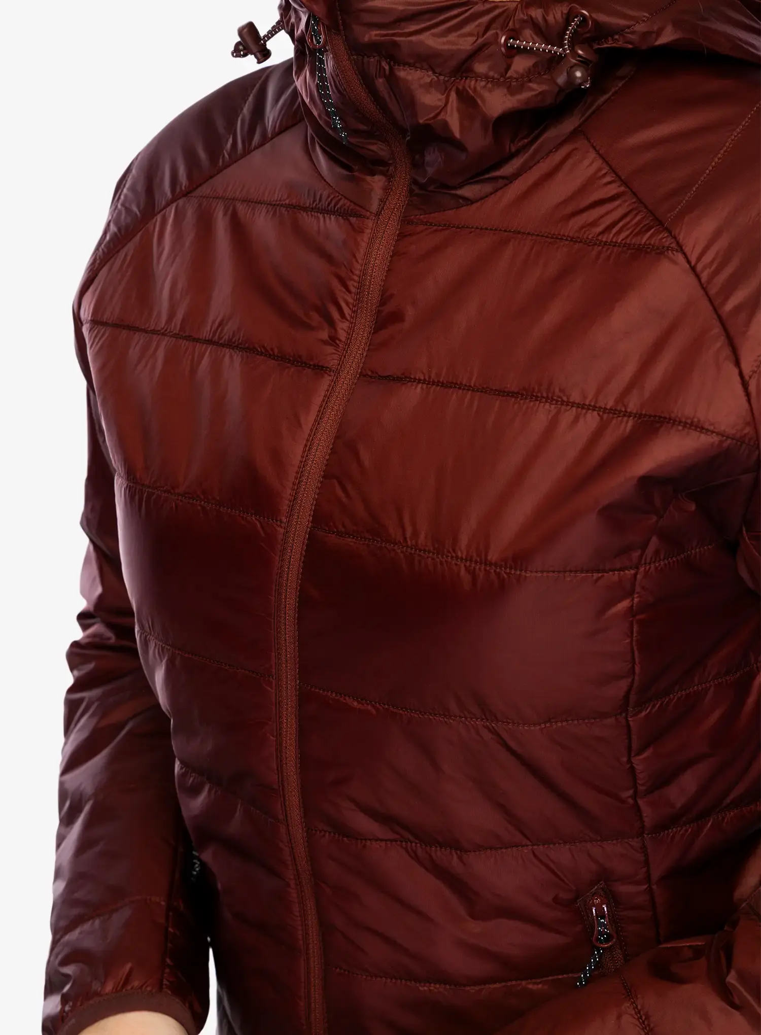 Zateplená bunda dámská Salomon Outline HD JKT - rum raisin