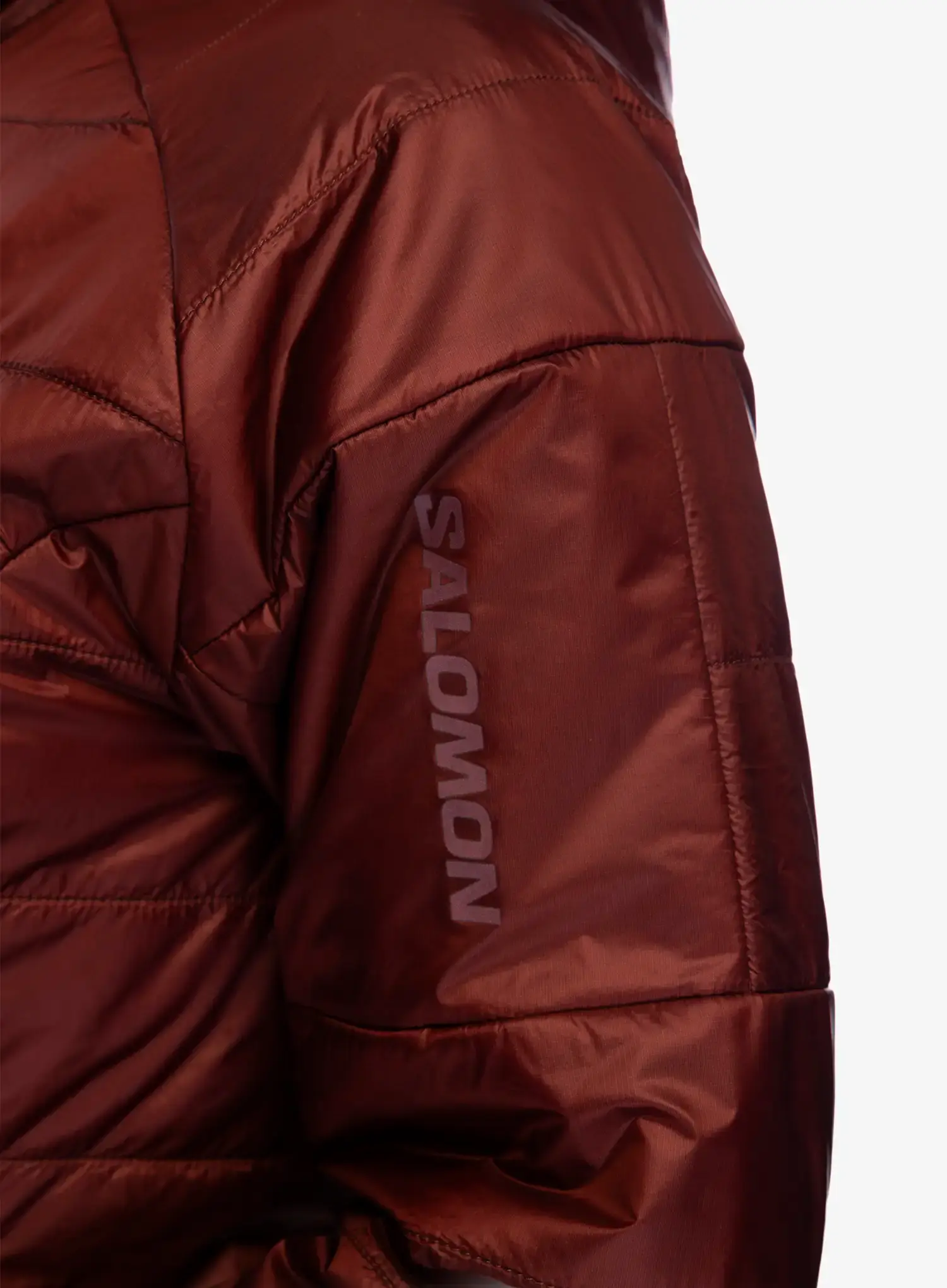 Zateplená bunda dámská Salomon Outline HD JKT - rum raisin
