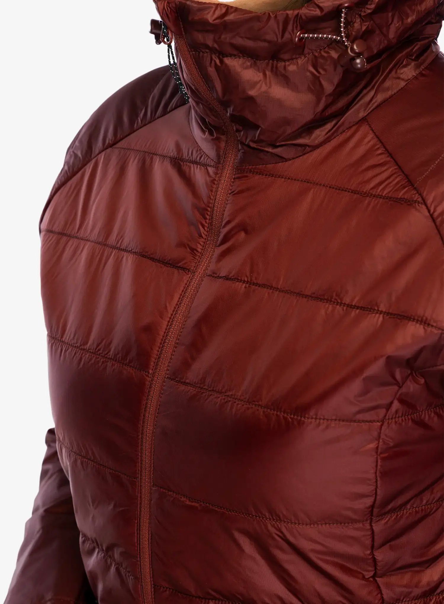 Zateplená bunda dámská Salomon Outline HD JKT - rum raisin