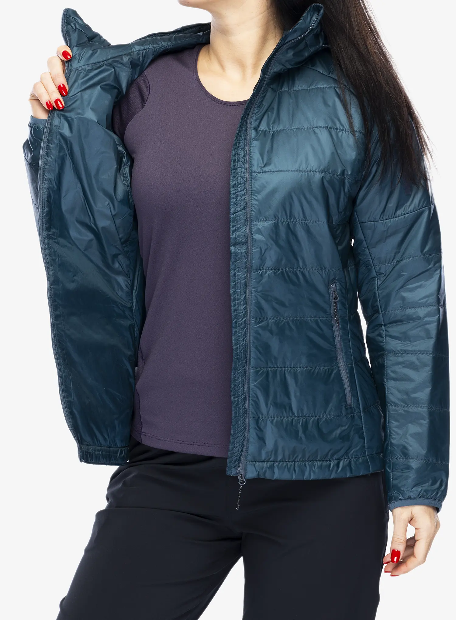 Zateplená bunda dámská Salomon Outline HD Jacket - midnight navy